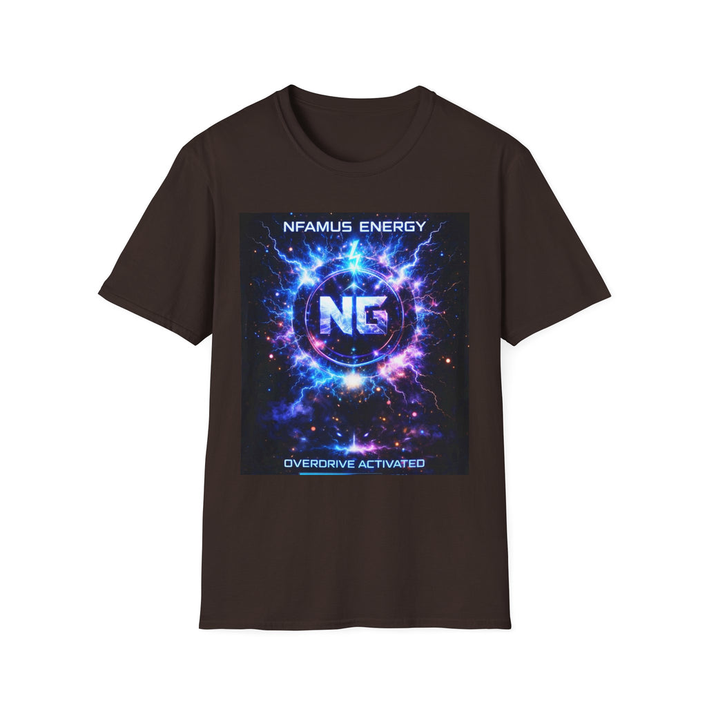 Gaming T-Shirt — "NFAMUS Energy: Overdrive Activated" Graphic Tee