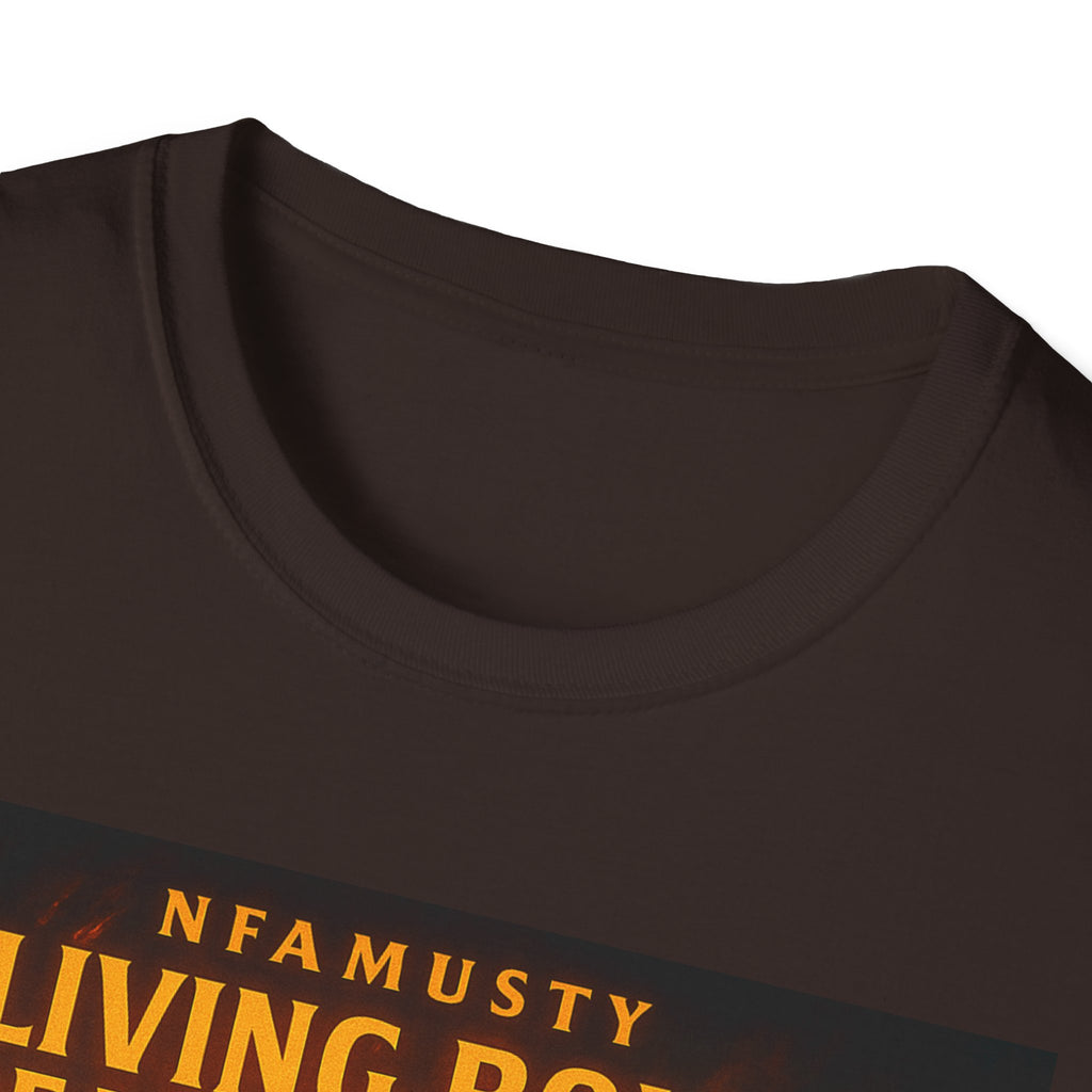 Music Promo T-Shirt — "Living Bold, Breaking Chains" Lion Design