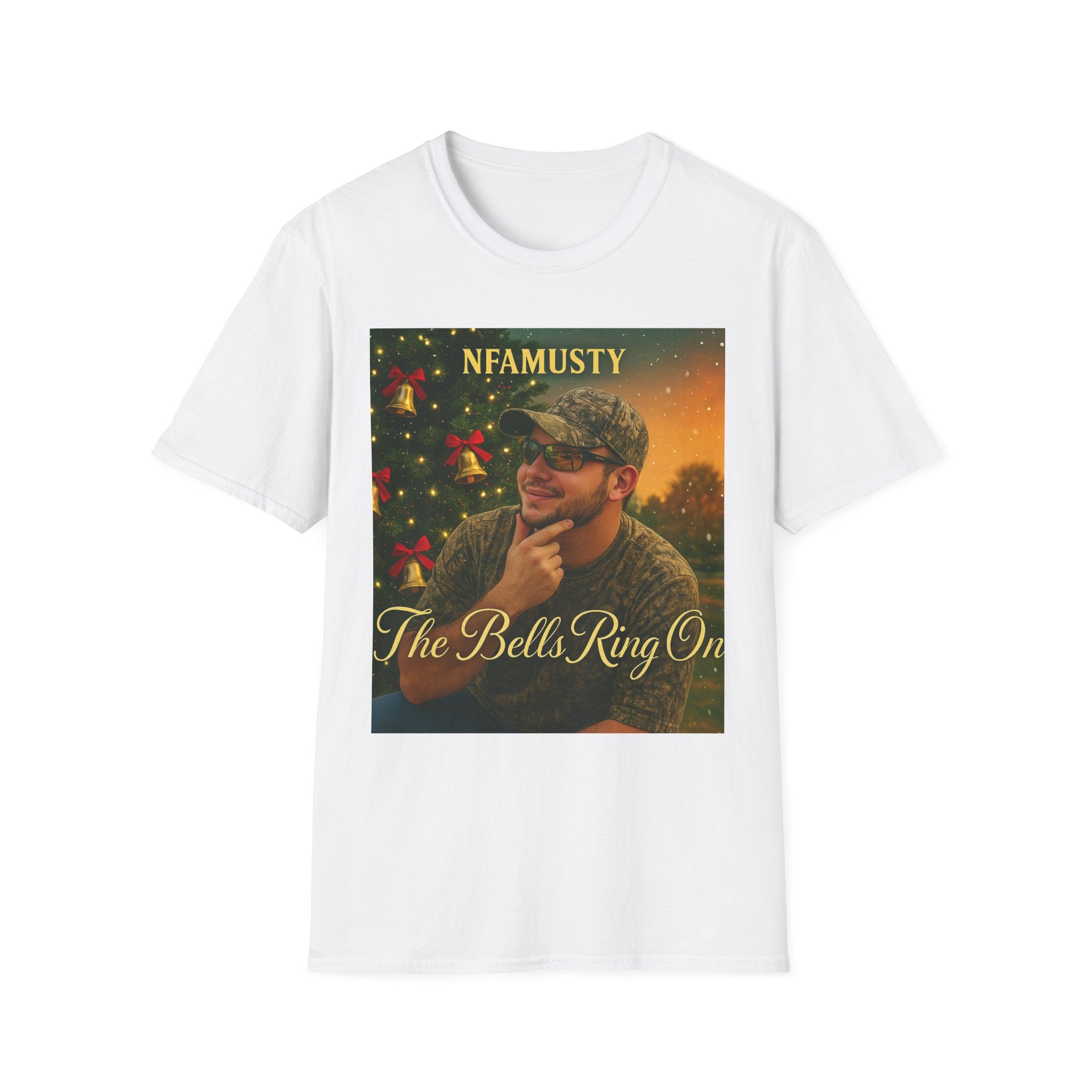 The Bells Ring On T-Shirt — NFAMUSTY Holiday Music Graphic Tee