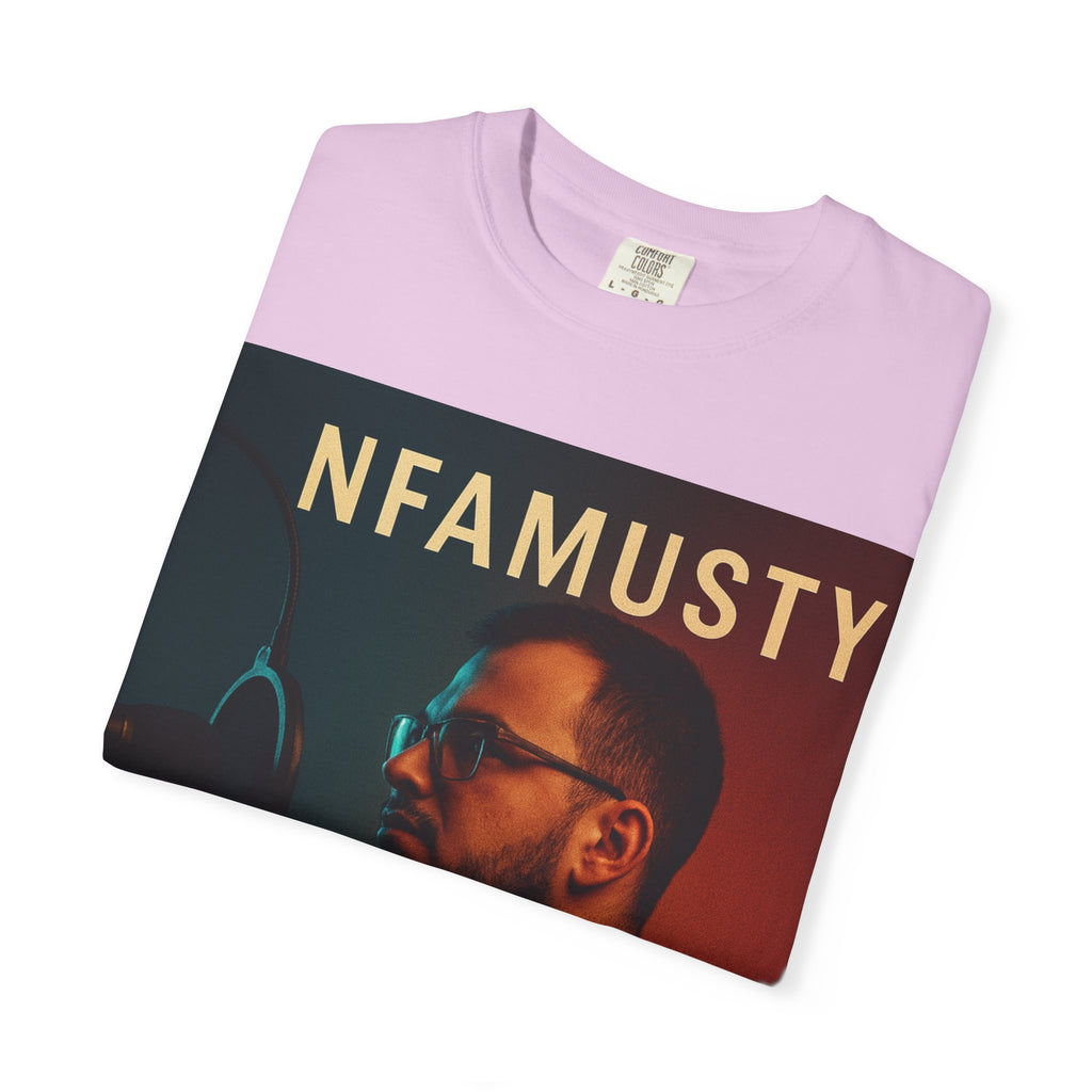 NFAMUSTY Music Artist T-Shirt — Portrait & Crown Graphic Tee