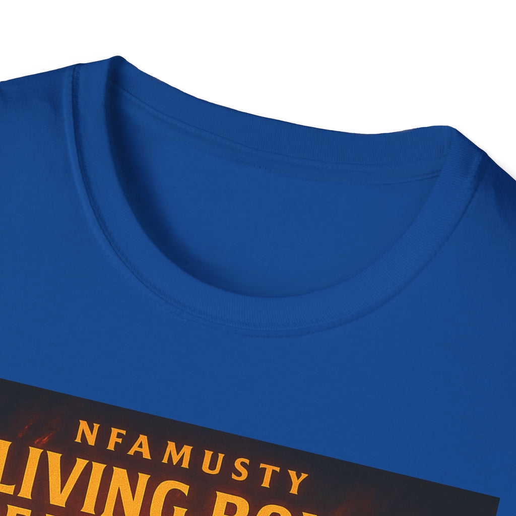 Music Promo T-Shirt — "Living Bold, Breaking Chains" Lion Design