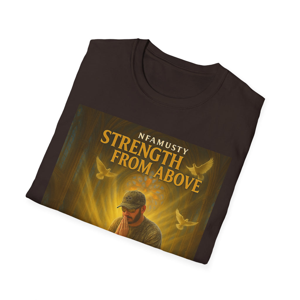 Strength From Above Prayer T‑Shirt — 'Namasty' Spiritual Graphic Tee