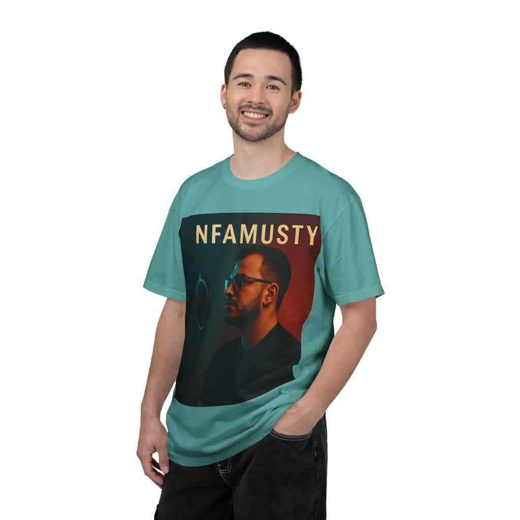 NFAMUSTY Music Artist T-Shirt — Portrait & Crown Graphic Tee
