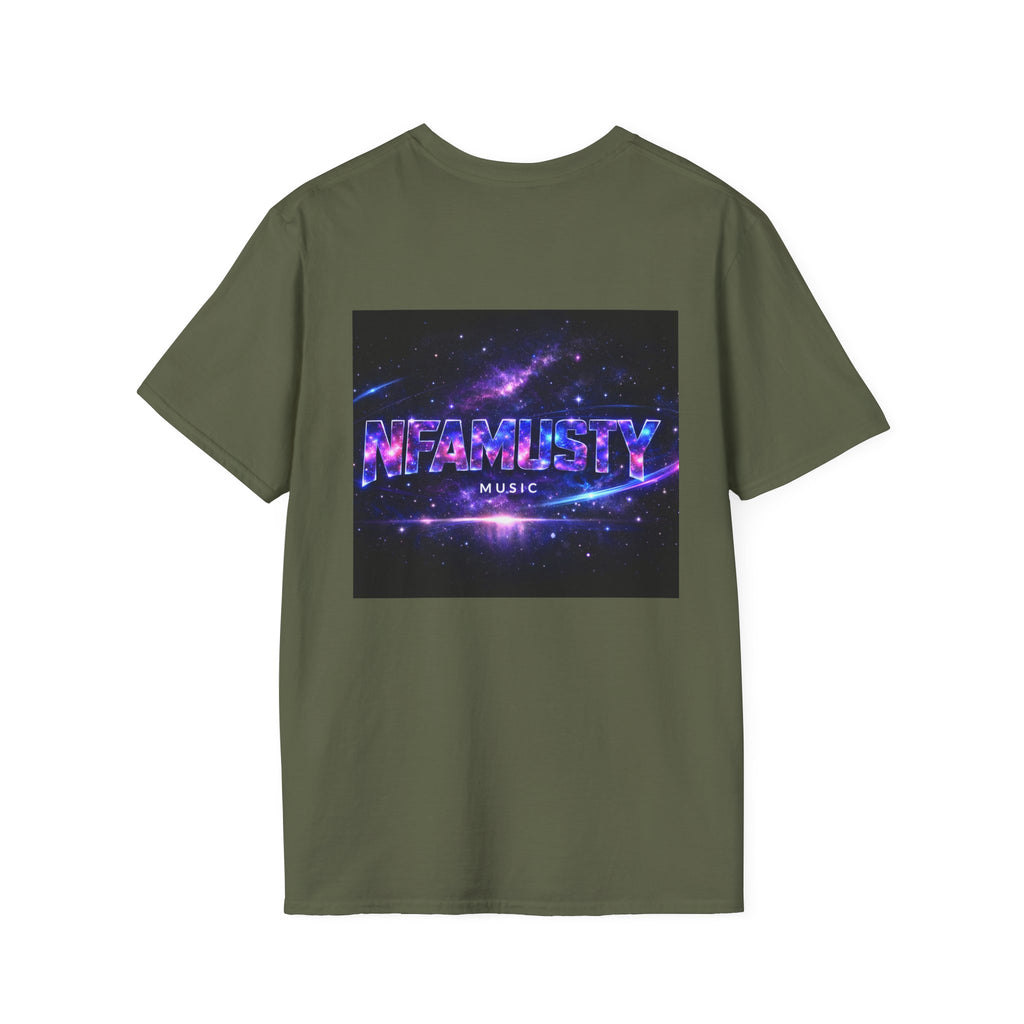 Music Promo T-Shirt — "Living Bold, Breaking Chains" Lion Design