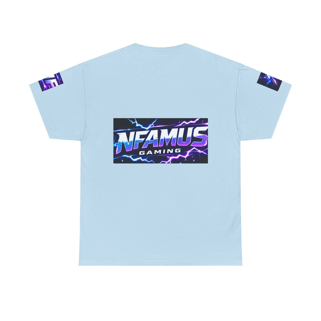 Gaming Tee — "Nfamus Mode Activated" Neon Controller Shirt