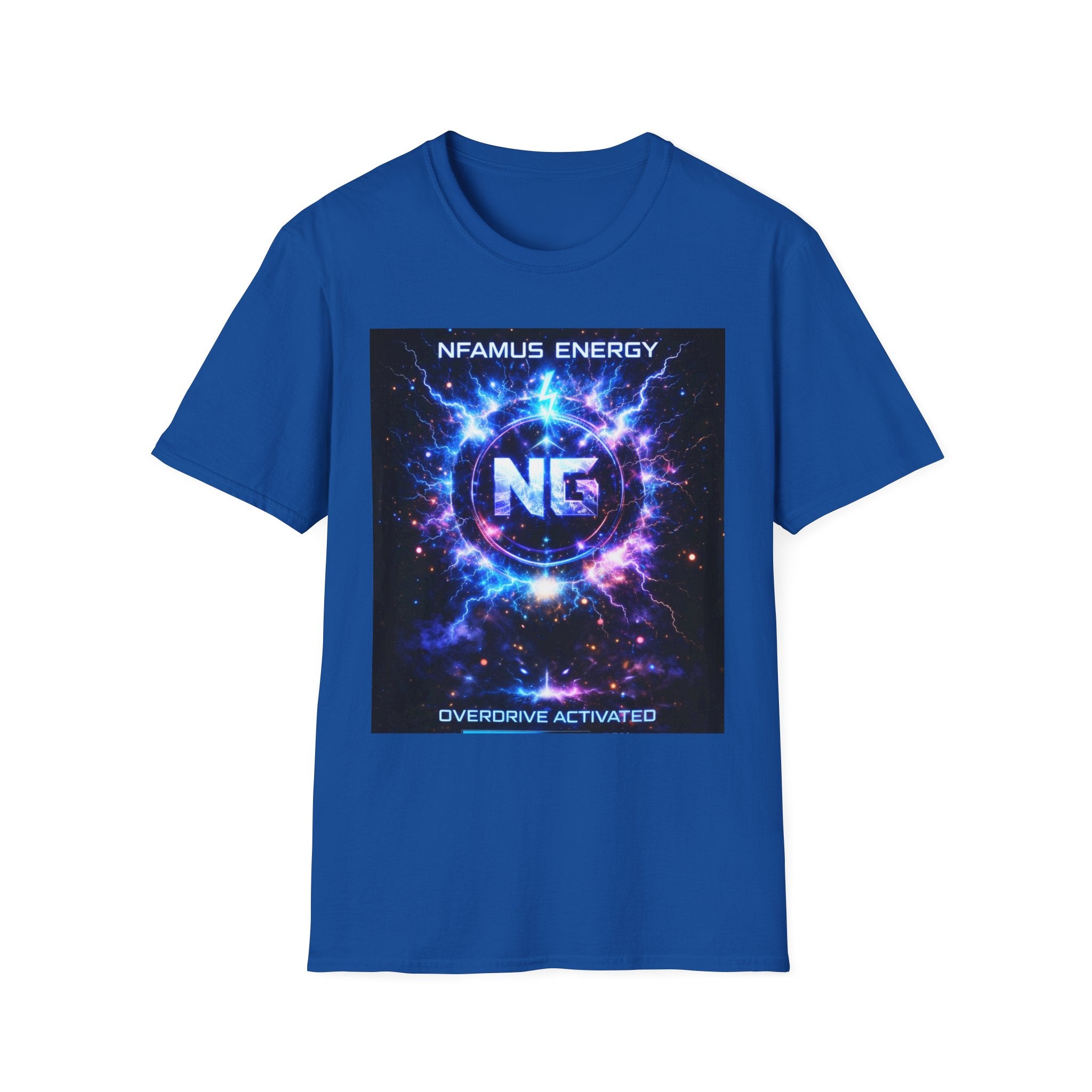 Gaming T-Shirt — "NFAMUS Energy: Overdrive Activated" Graphic Tee