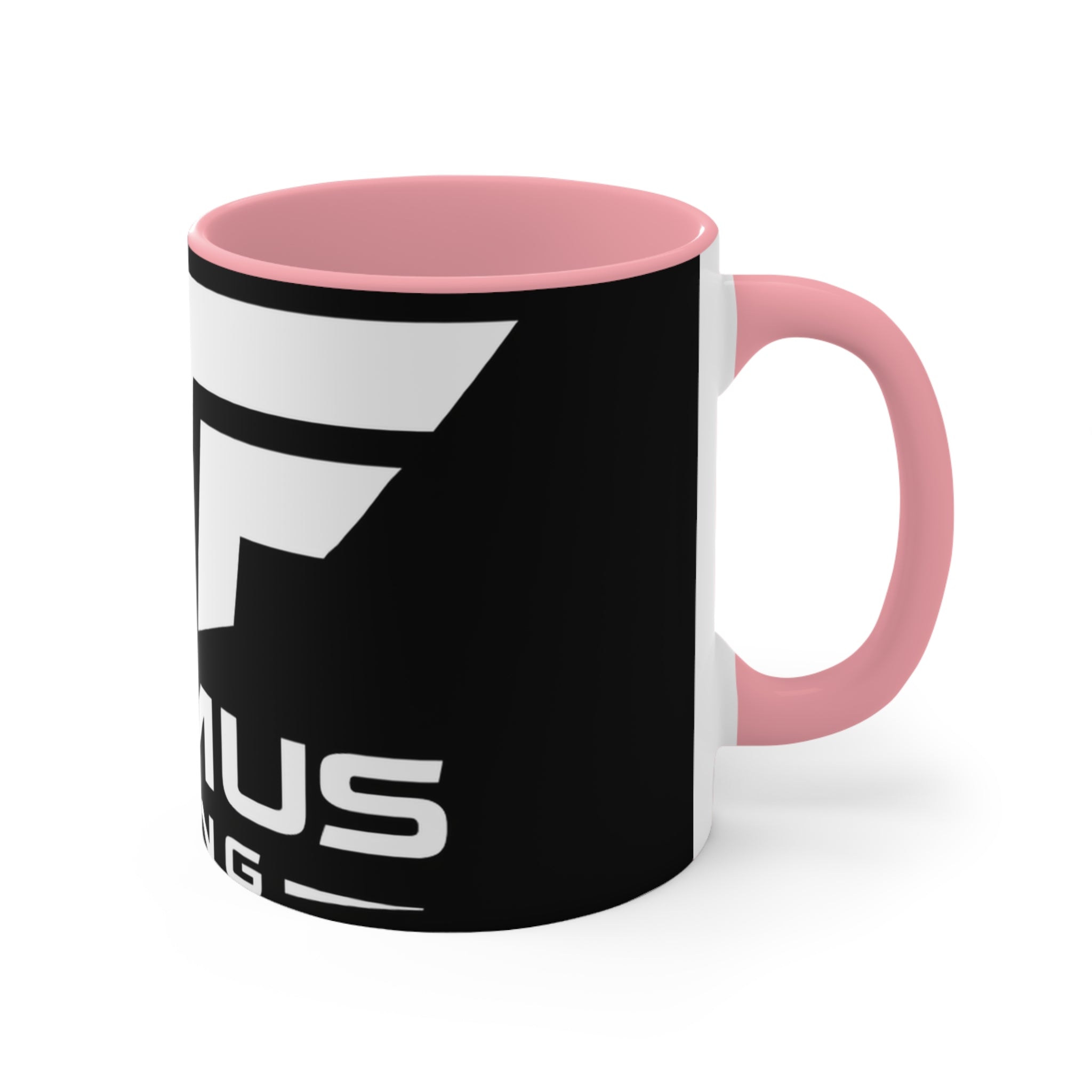 Accent Mug — NFAmusiC Gaming Logo Pink Interior & Handle