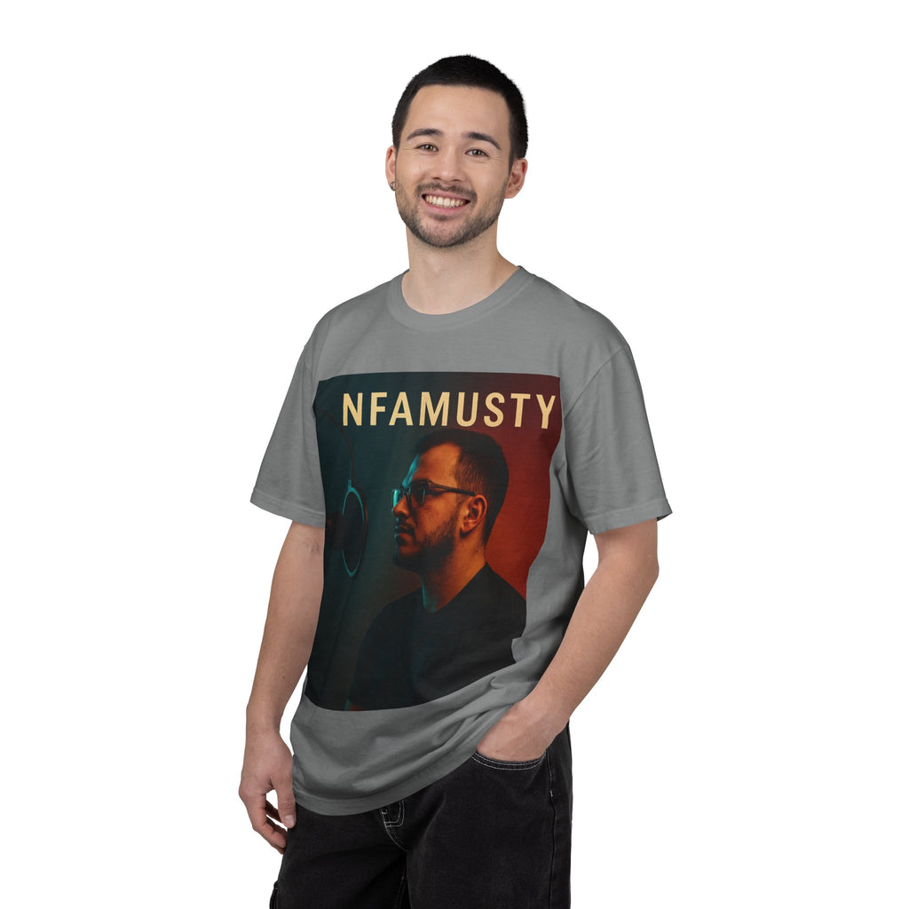 NFAMUSTY Music Artist T-Shirt — Portrait & Crown Graphic Tee