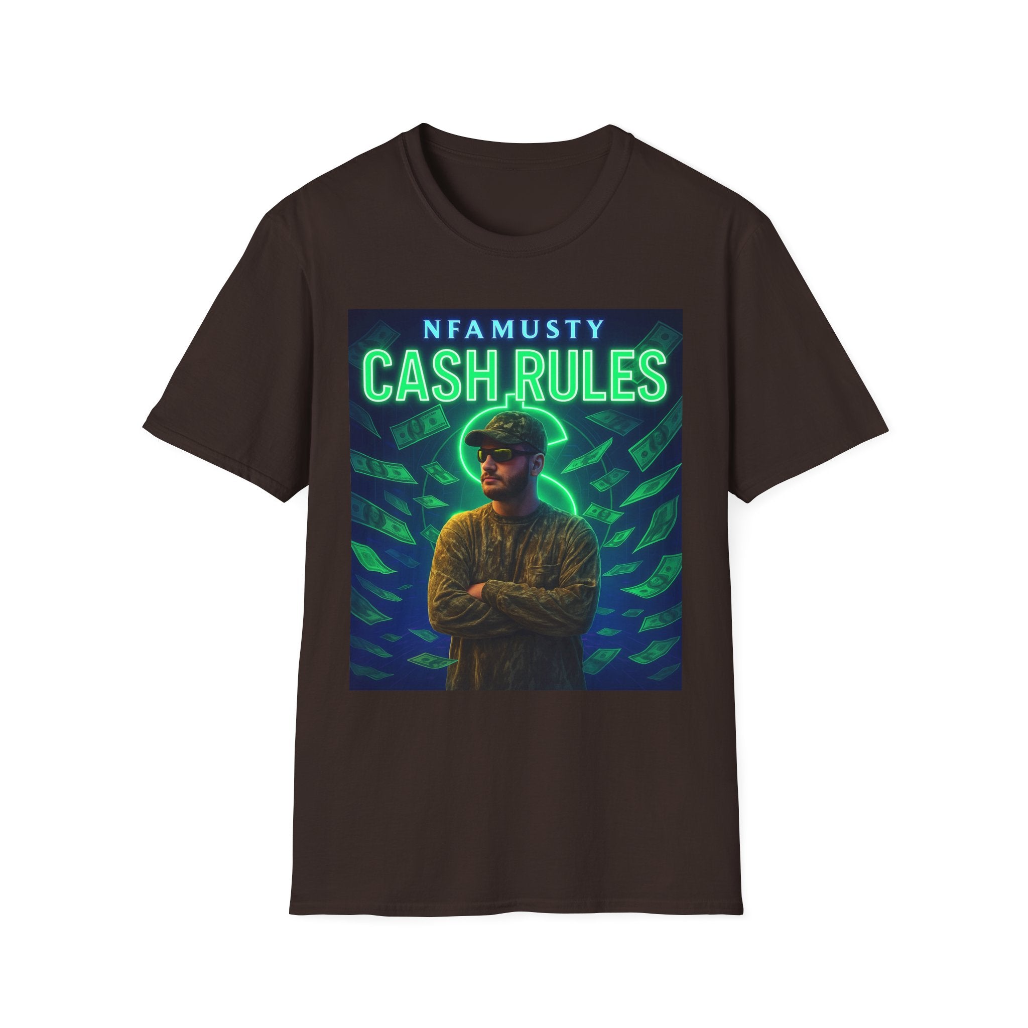 Cash Rules T‑Shirt — NFAMUSTY Music Graphic Tee