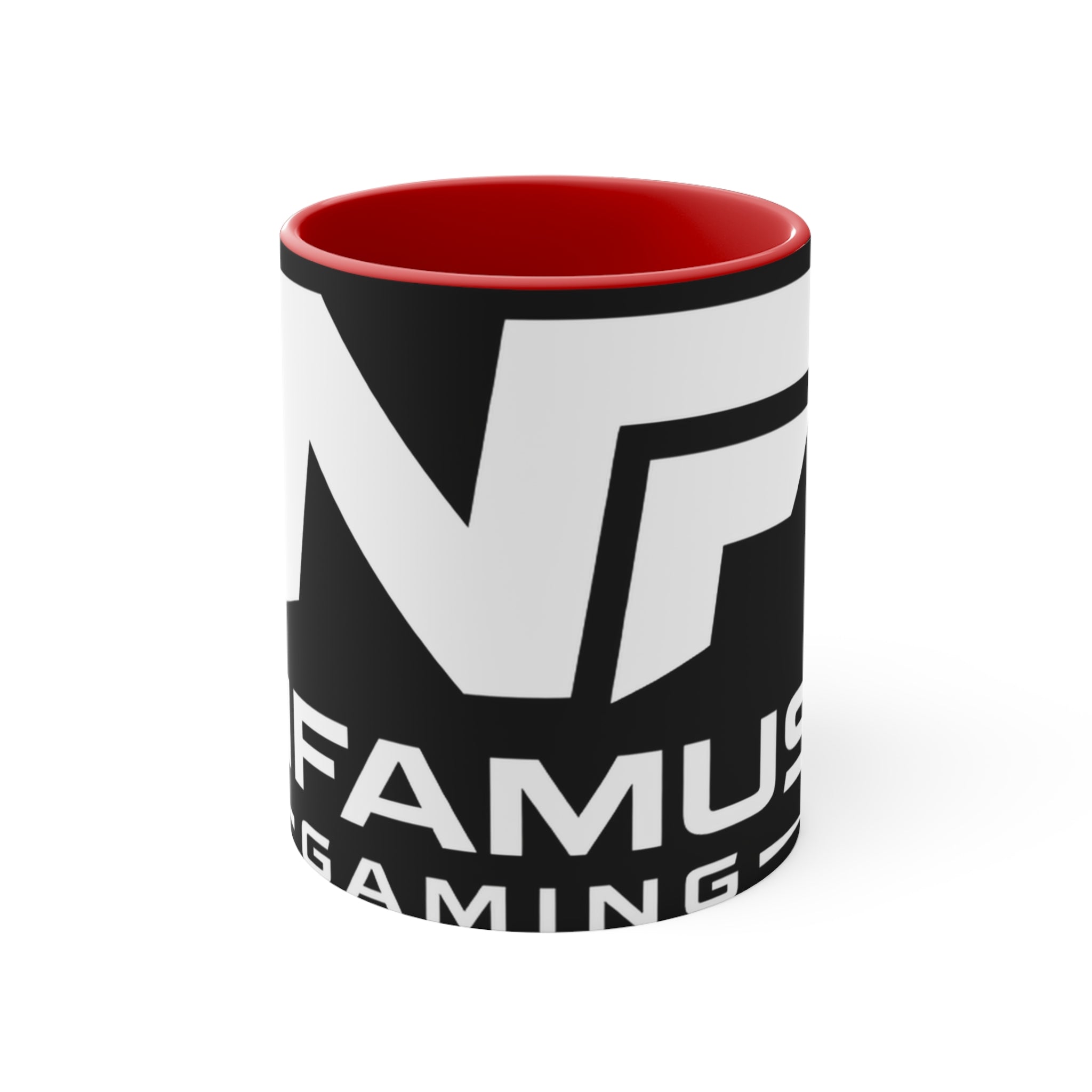 Accent Mug — NFAmusiC Gaming Logo Pink Interior & Handle