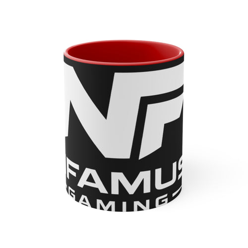 Accent Mug — NFAmusiC Gaming Logo Pink Interior & Handle
