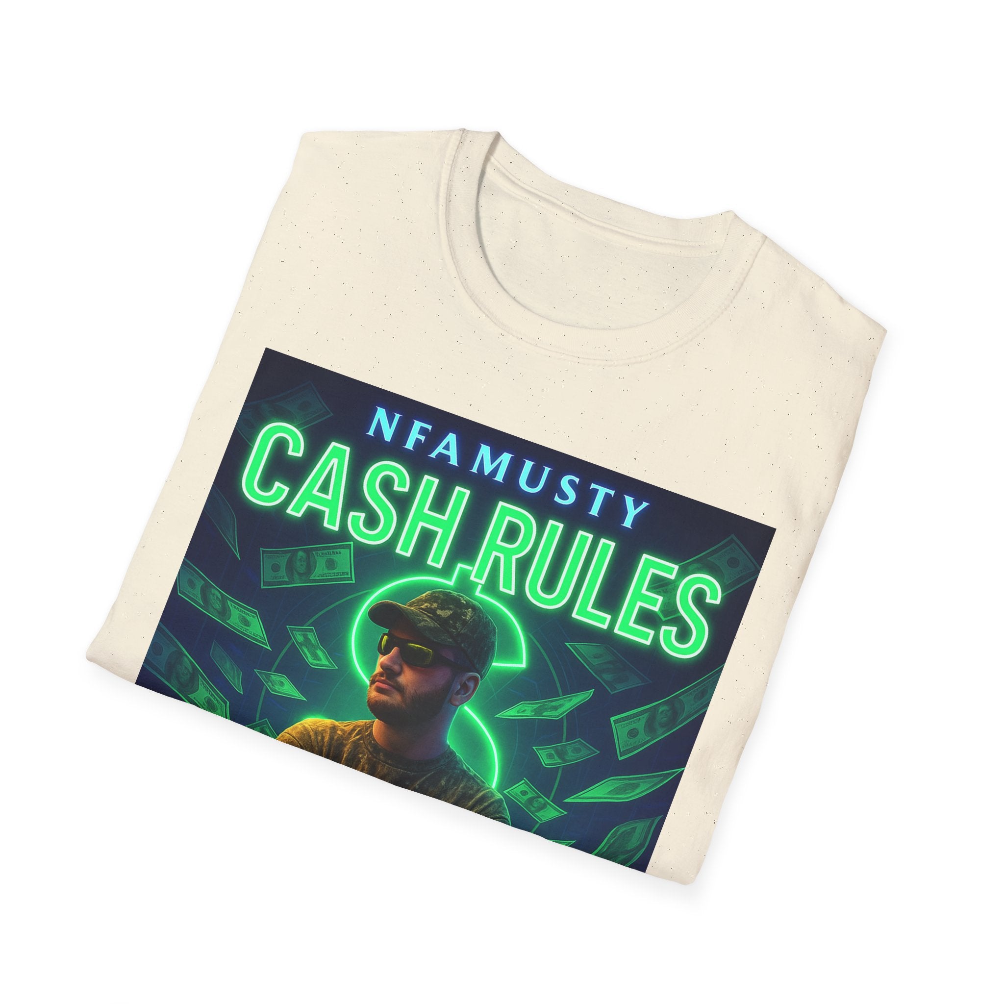 Cash Rules T‑Shirt — NFAMUSTY Music Graphic Tee