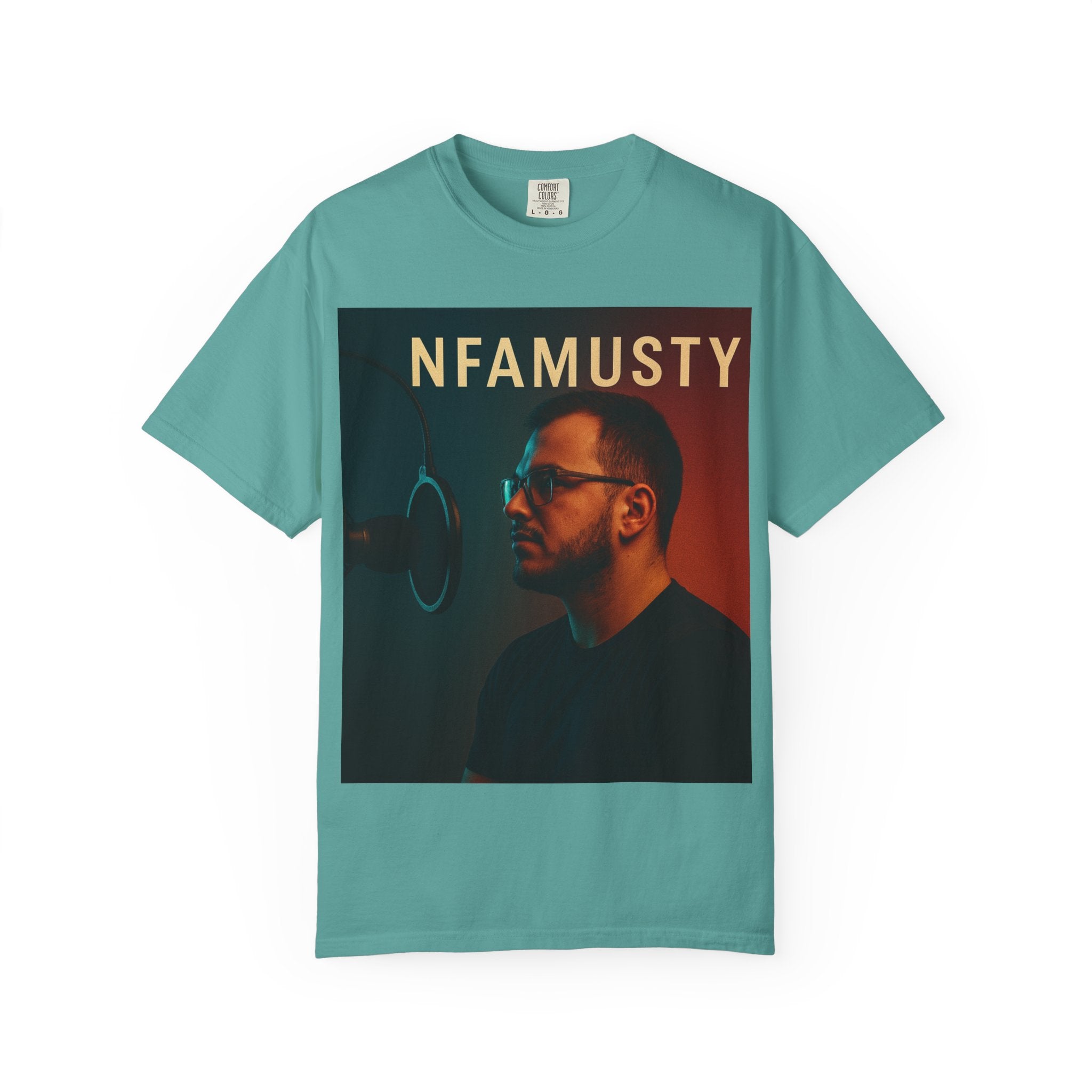 NFAMUSTY Music Artist T-Shirt — Portrait & Crown Graphic Tee