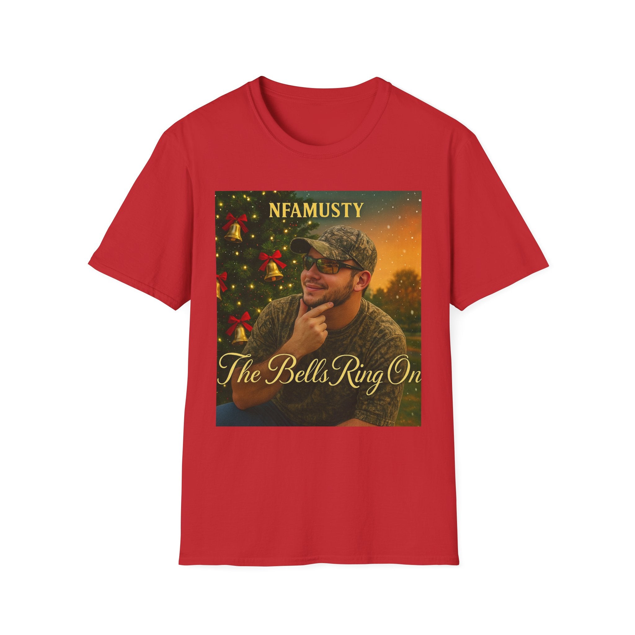 The Bells Ring On T-Shirt — NFAMUSTY Holiday Music Graphic Tee