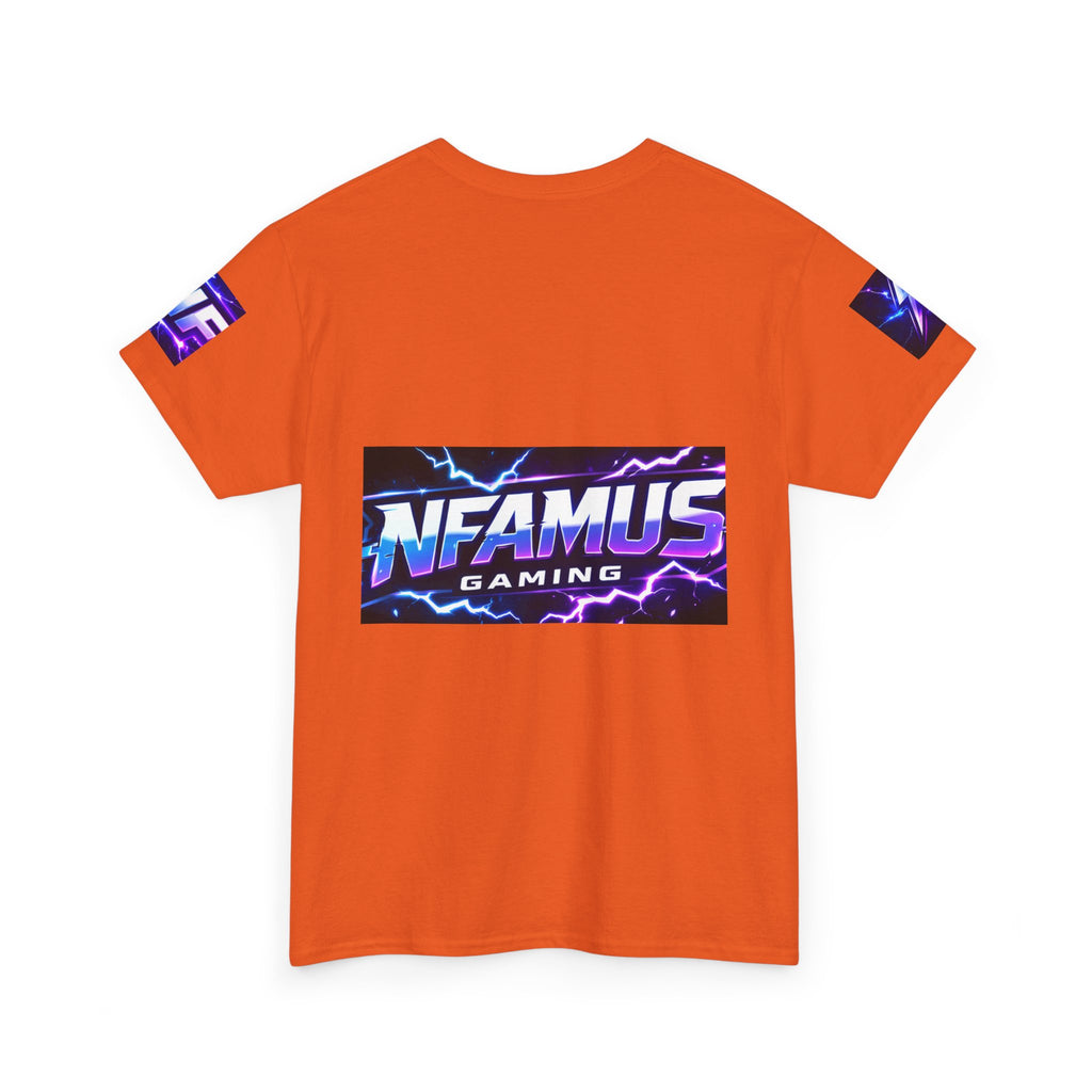 Gaming Tee — "Nfamus Mode Activated" Neon Controller Shirt