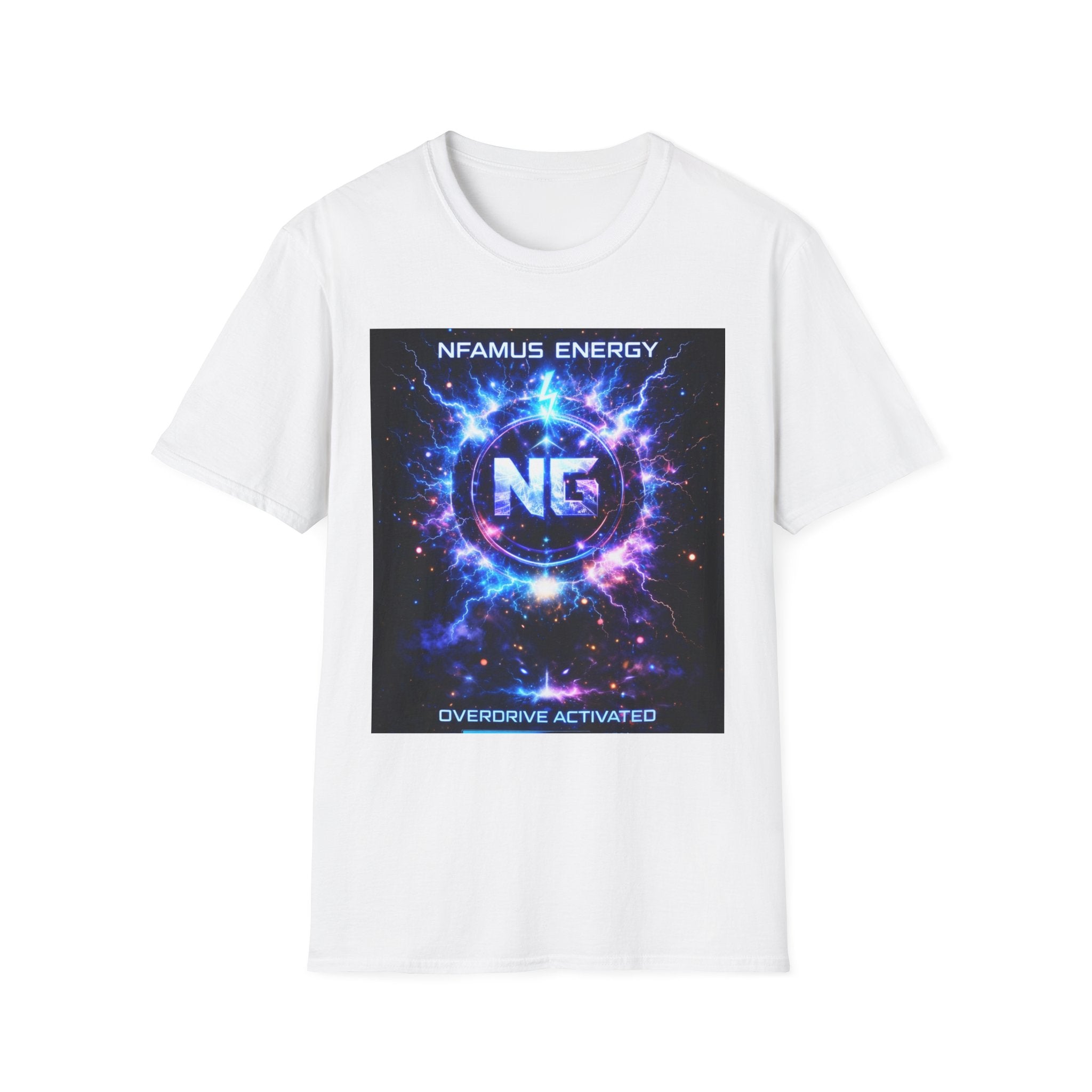 Gaming T-Shirt — "NFAMUS Energy: Overdrive Activated" Graphic Tee