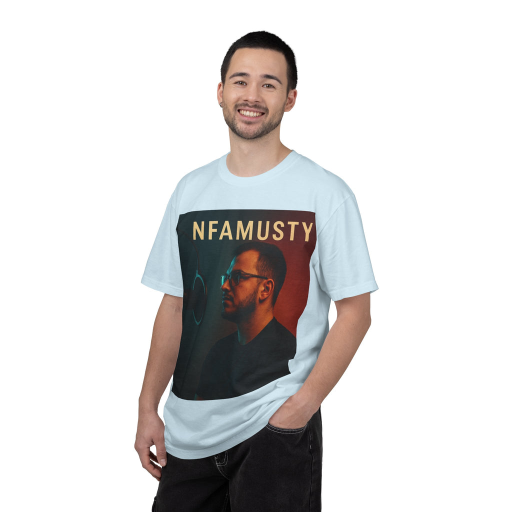 NFAMUSTY Music Artist T-Shirt — Portrait & Crown Graphic Tee