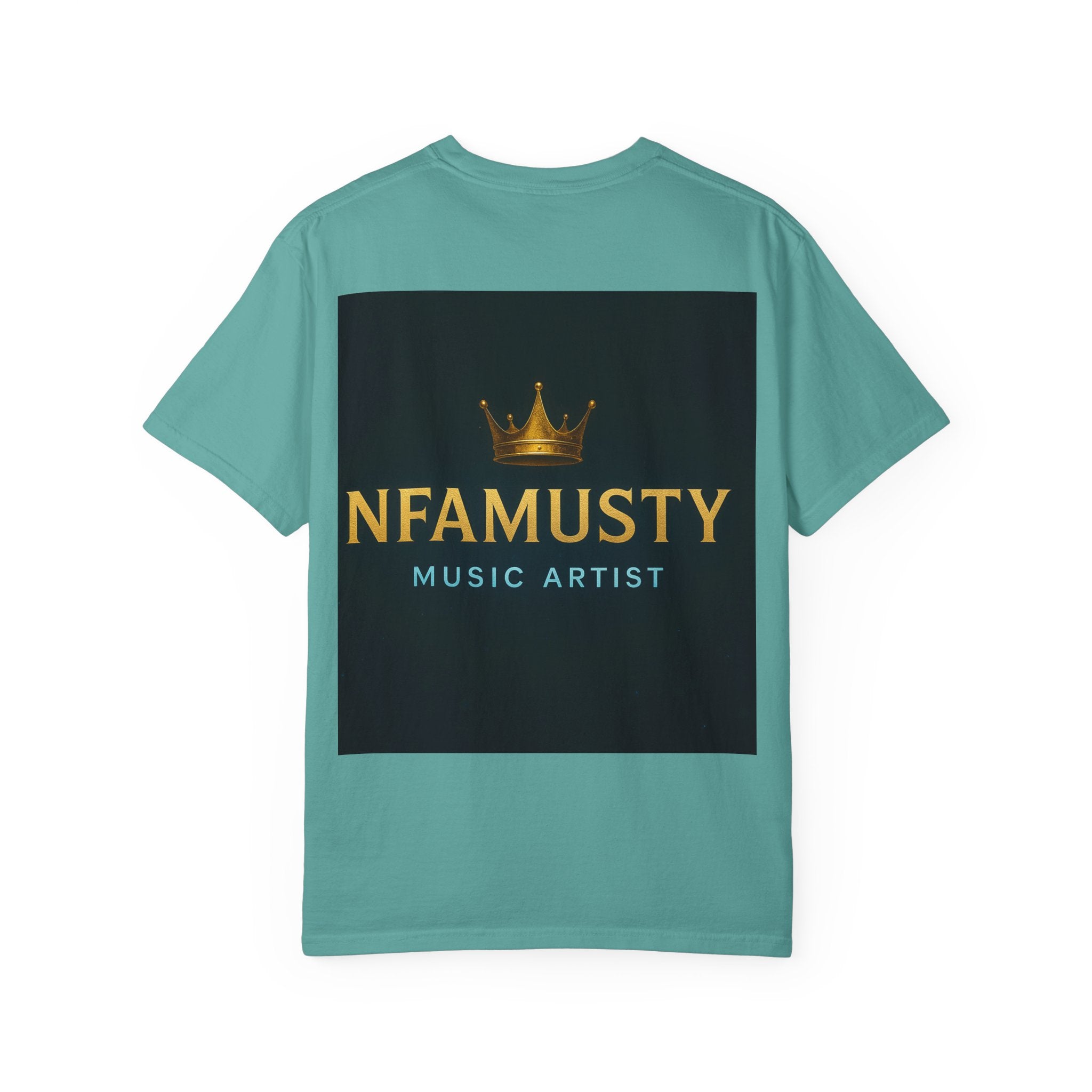 NFAMUSTY Music Artist T-Shirt — Portrait & Crown Graphic Tee