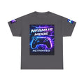 Gaming Tee — "Nfamus Mode Activated" Neon Controller Shirt