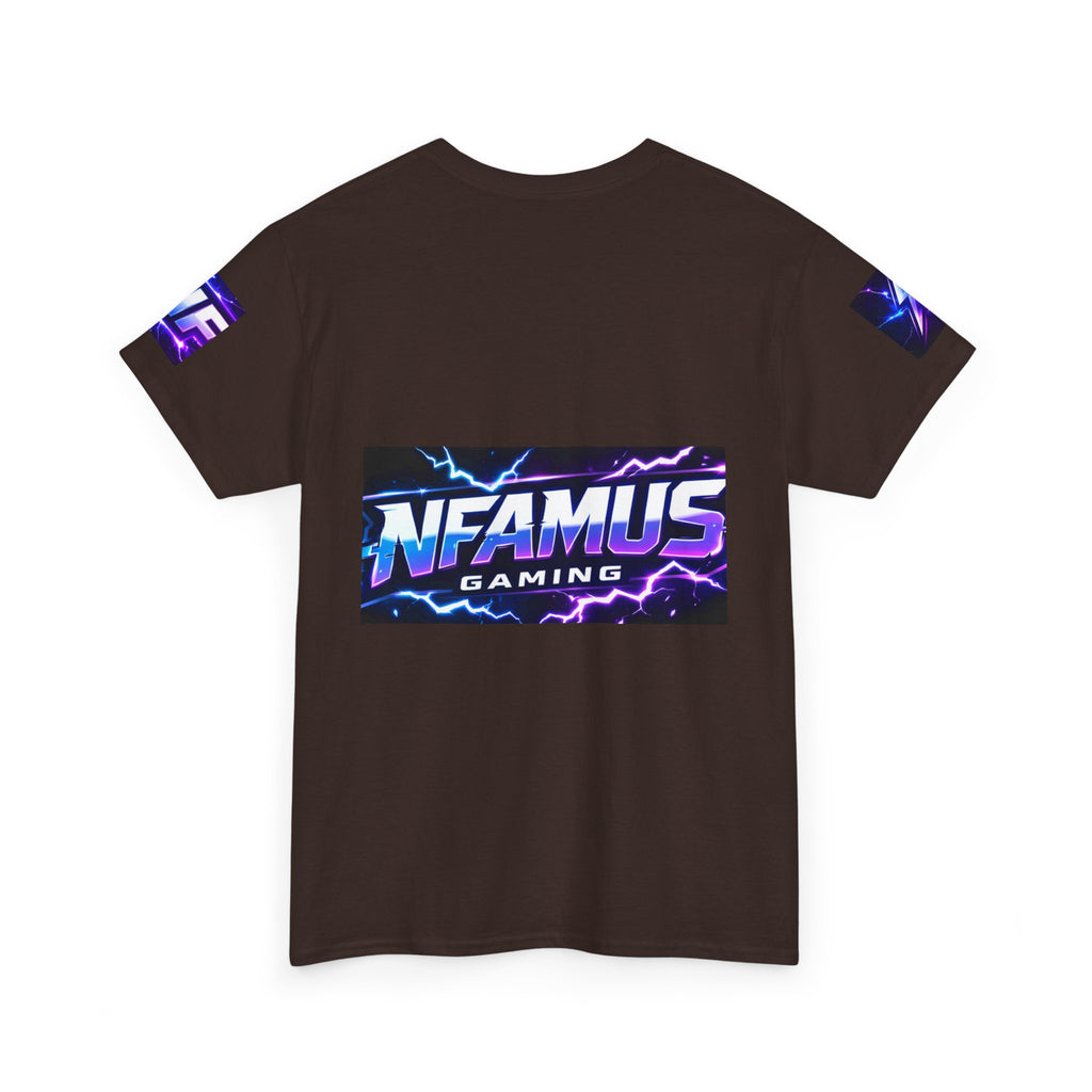 Gaming Tee — "Nfamus Mode Activated" Neon Controller Shirt