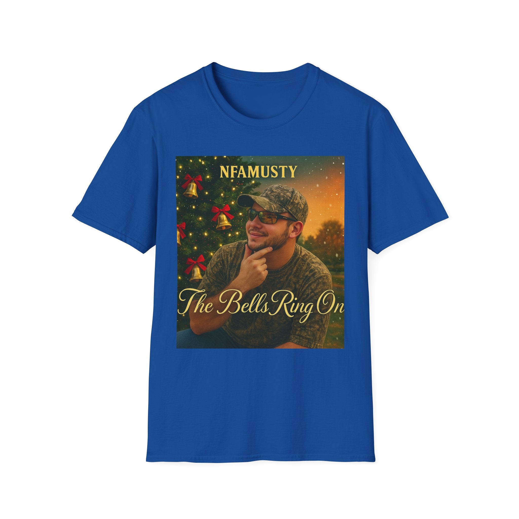 The Bells Ring On T-Shirt — NFAMUSTY Holiday Music Graphic Tee