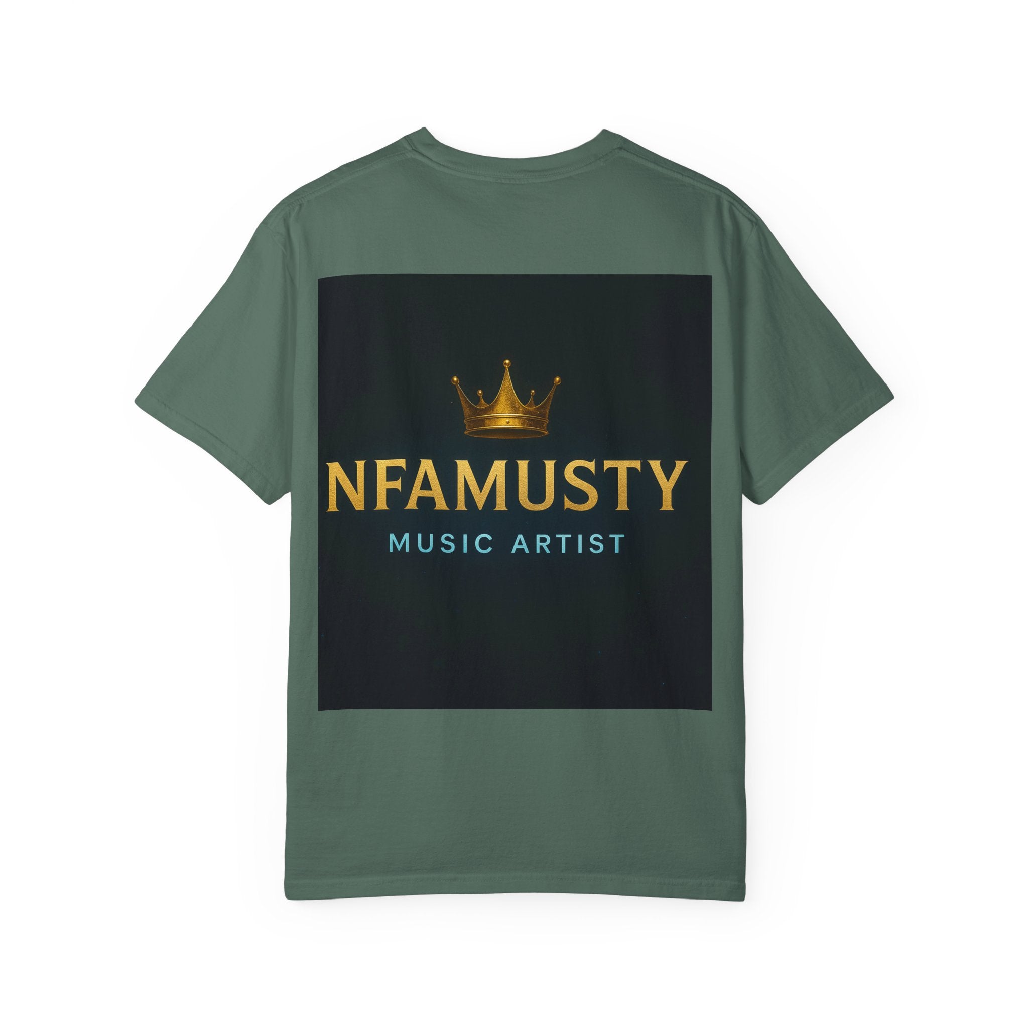 NFAMUSTY Music Artist T-Shirt — Portrait & Crown Graphic Tee