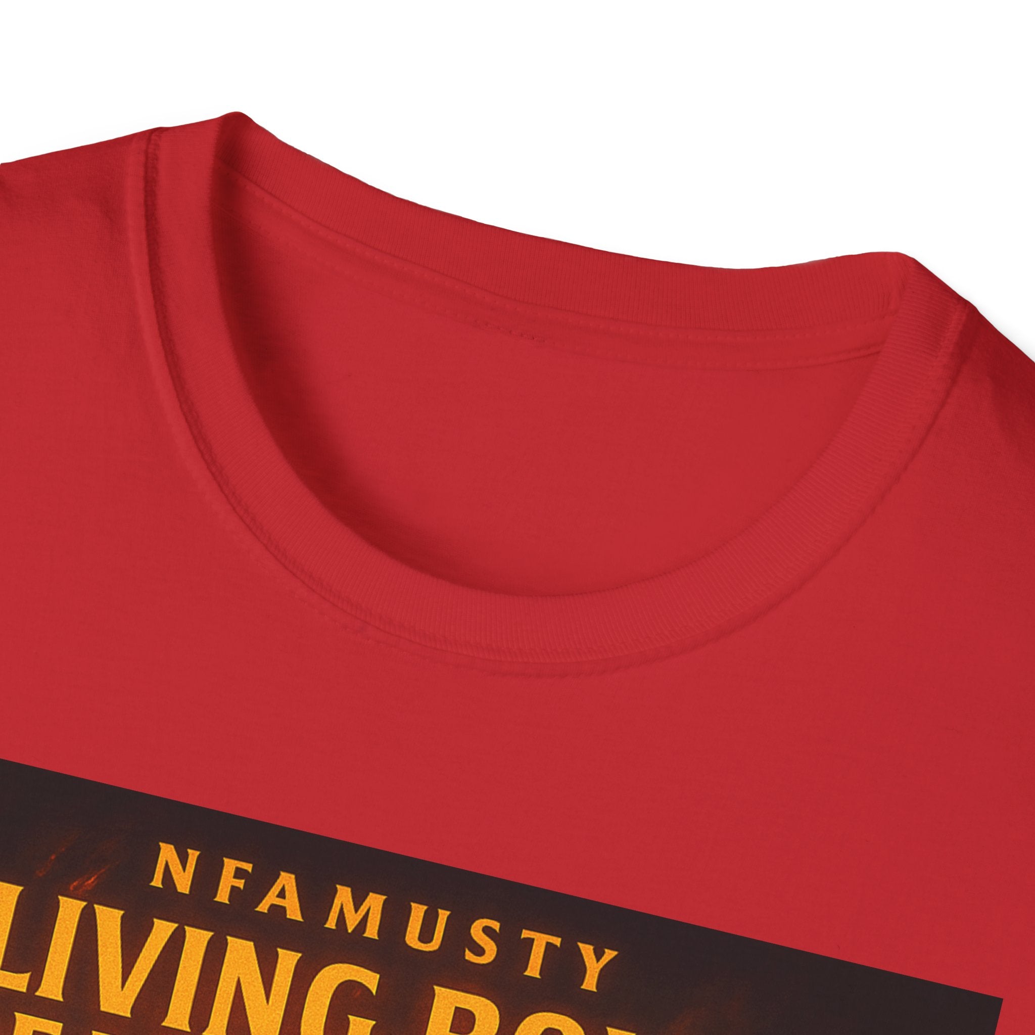 Music Promo T-Shirt — "Living Bold, Breaking Chains" Lion Design
