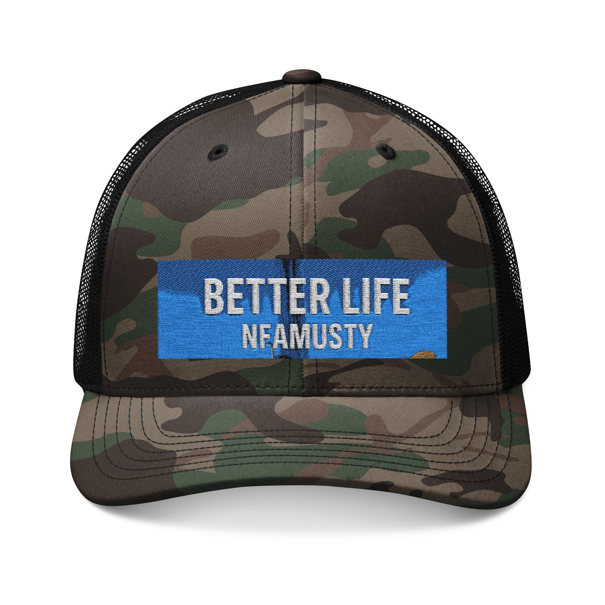 Camouflage Trucker Hat (Embroidery)