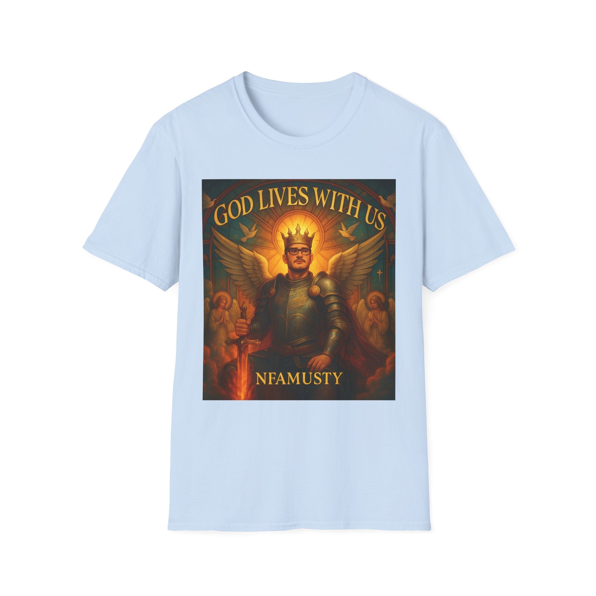 Nfamusty God Lives with us tee