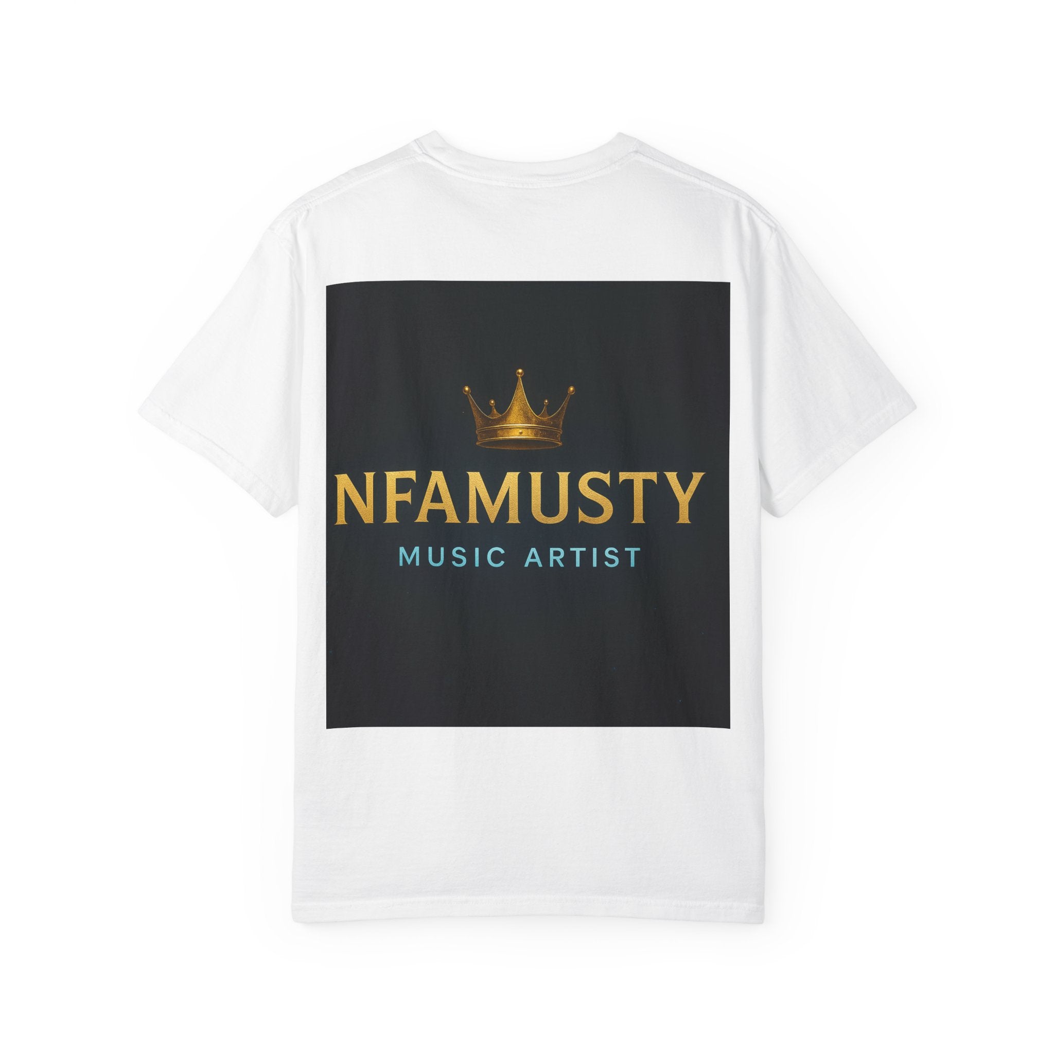 NFAMUSTY Music Artist T-Shirt — Portrait & Crown Graphic Tee