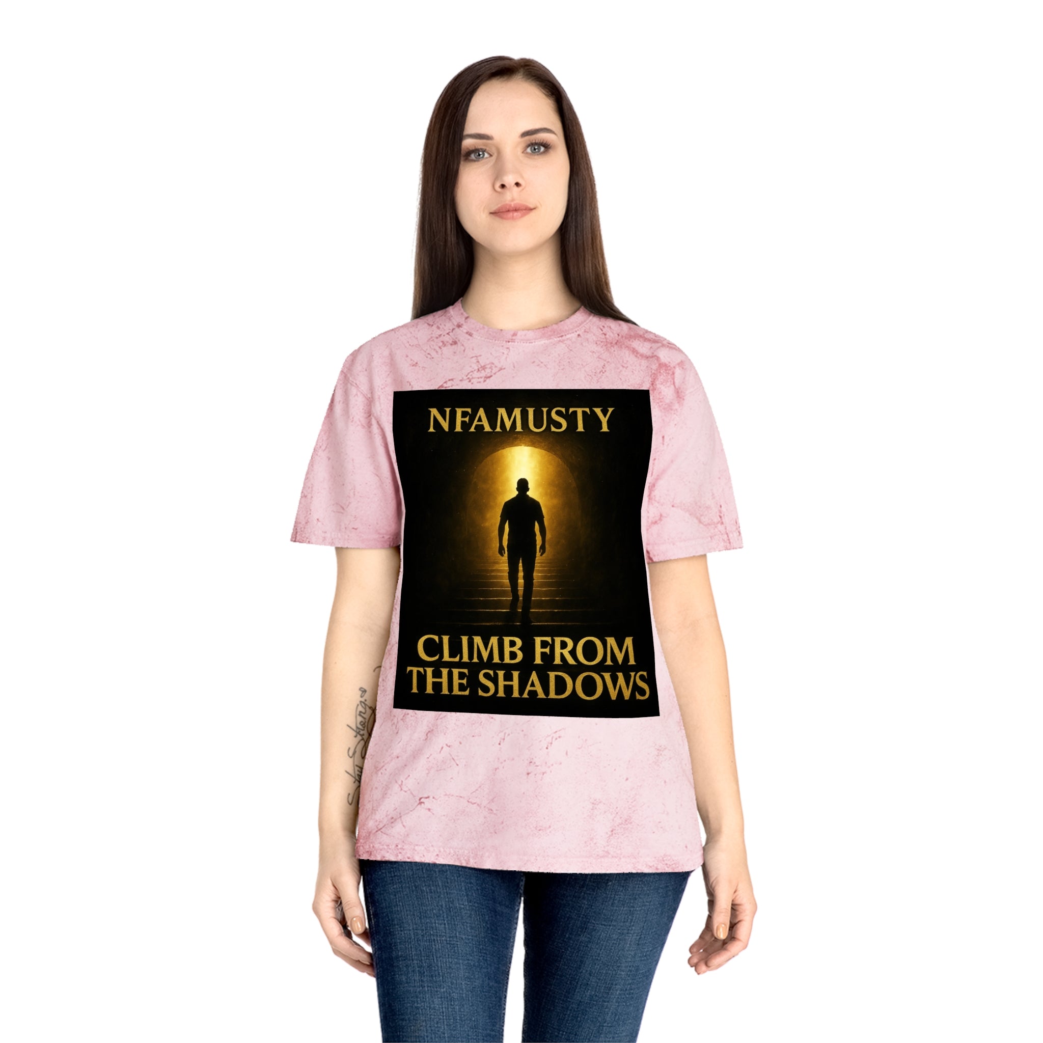 Music Artist Tee — "Climb From The Shadows" Graphic T-Shirt