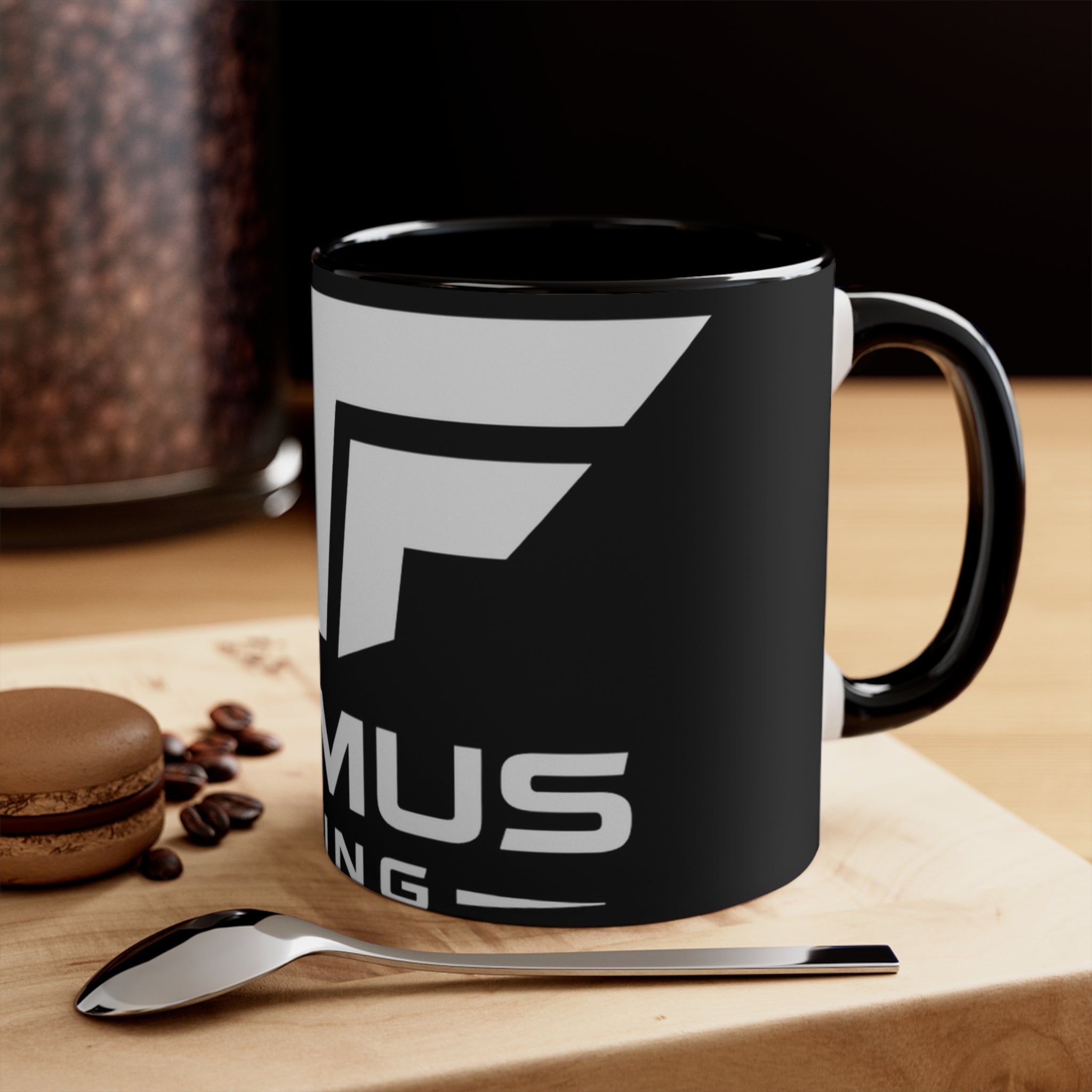 Accent Mug — NFAmusiC Gaming Logo Pink Interior & Handle