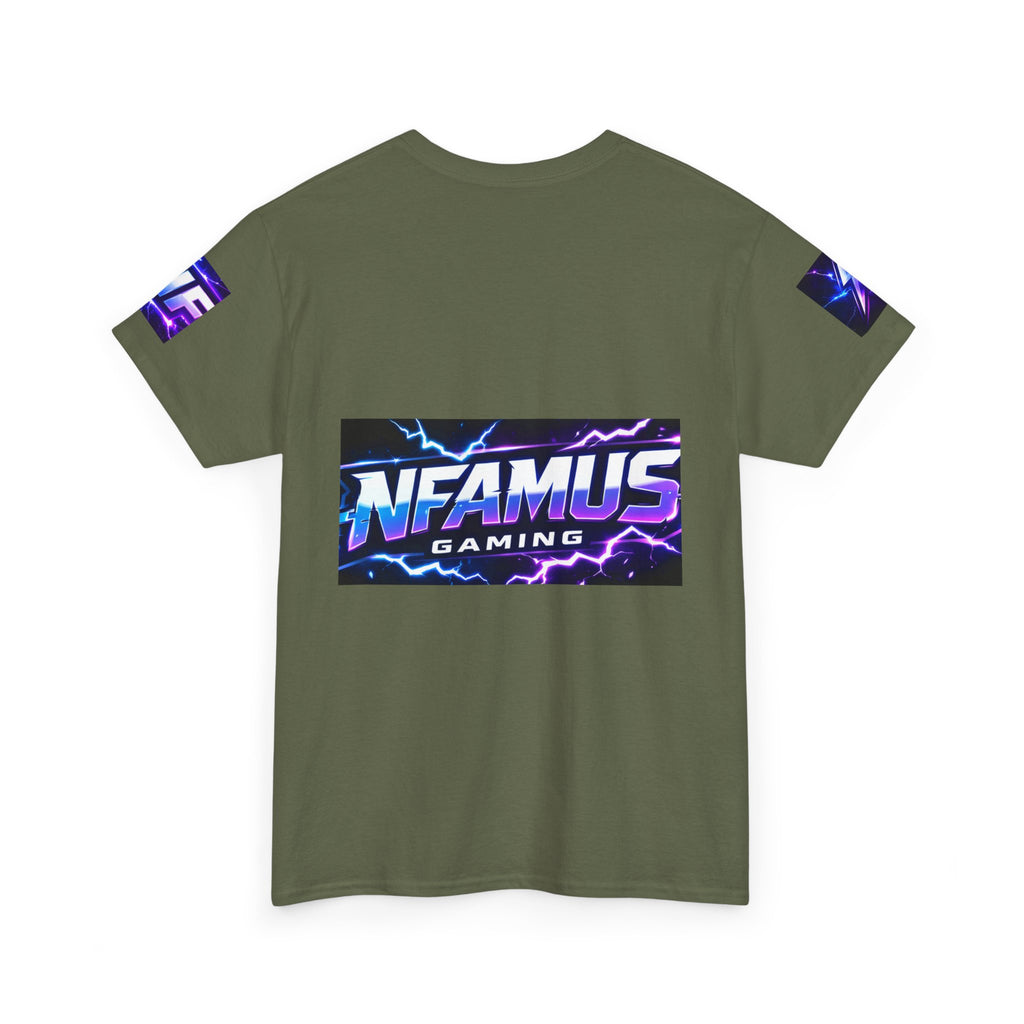 Gaming Tee — "Nfamus Mode Activated" Neon Controller Shirt