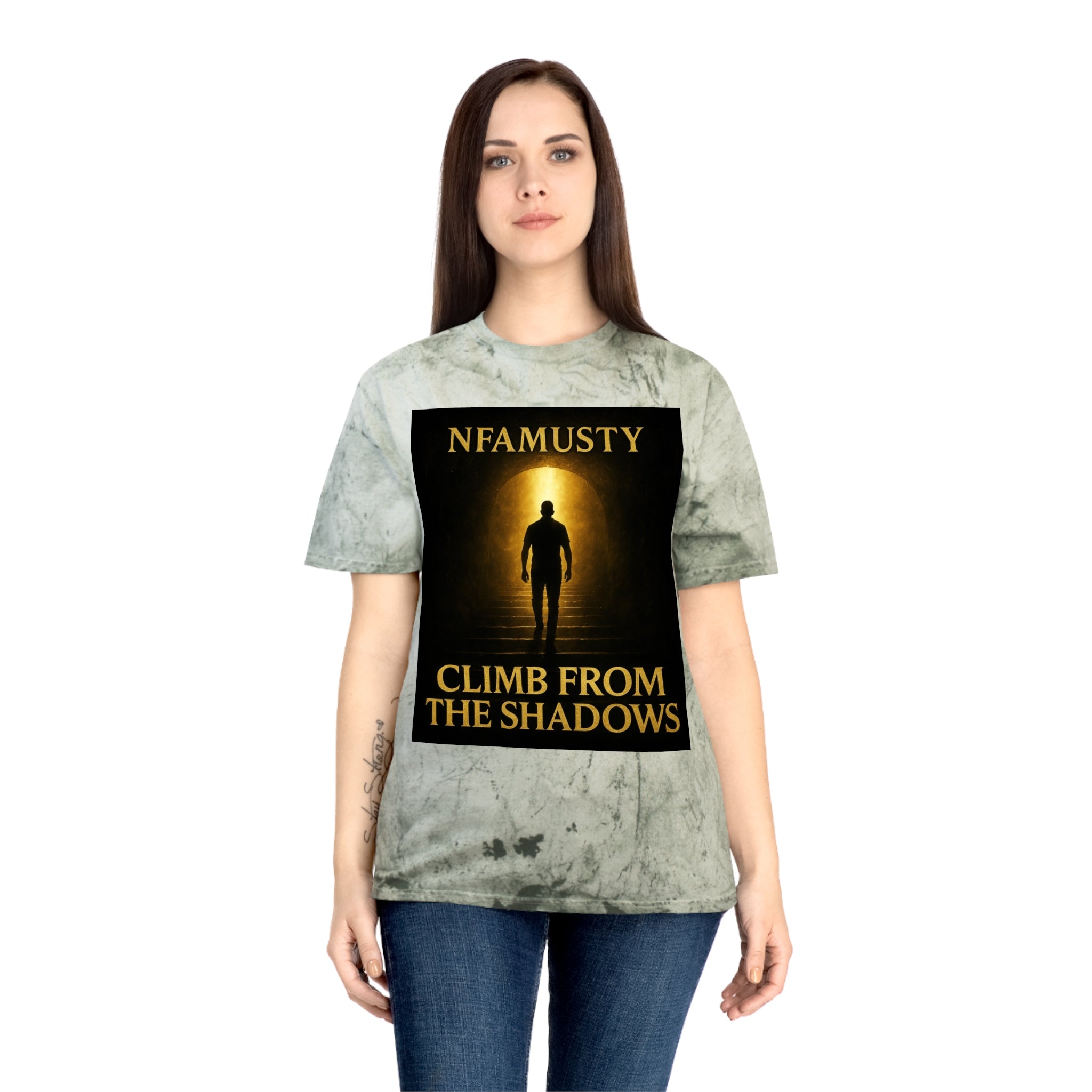 Music Artist Tee — "Climb From The Shadows" Graphic T-Shirt