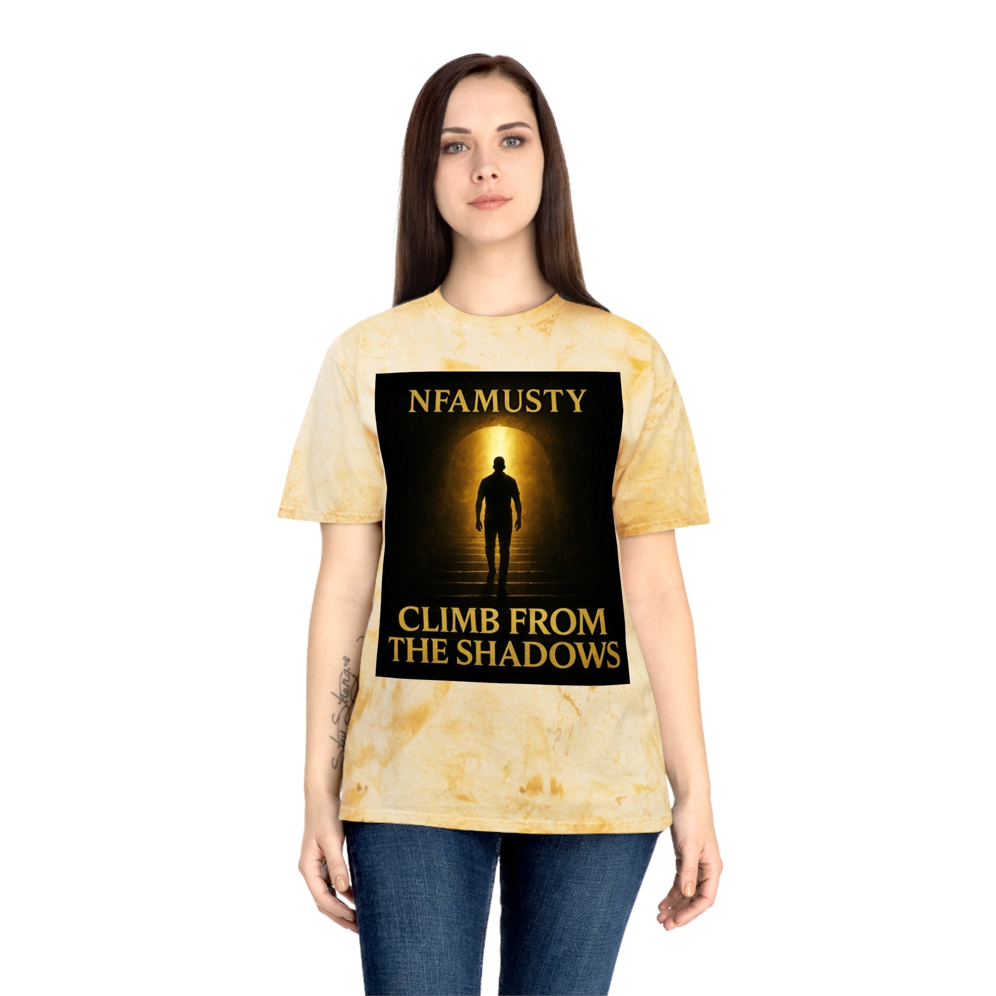 Music Artist Tee — "Climb From The Shadows" Graphic T-Shirt