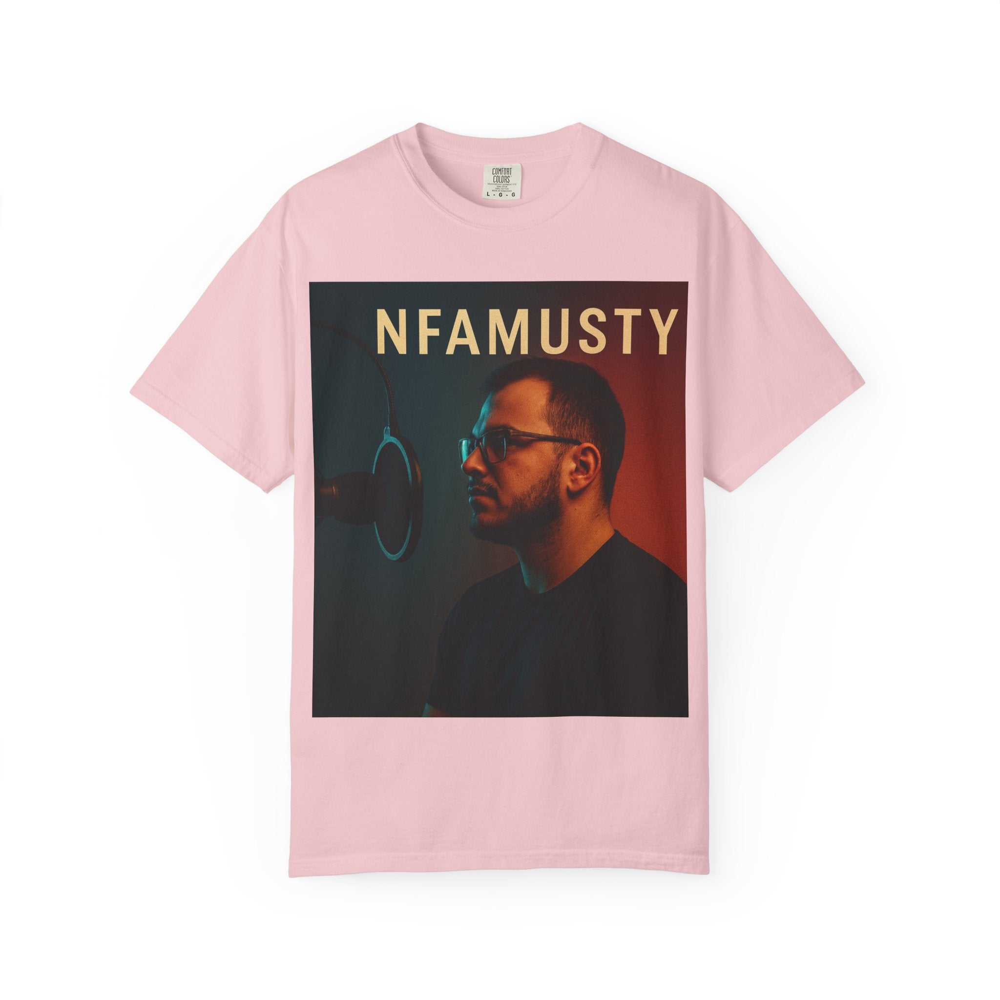 NFAMUSTY Music Artist T-Shirt — Portrait & Crown Graphic Tee