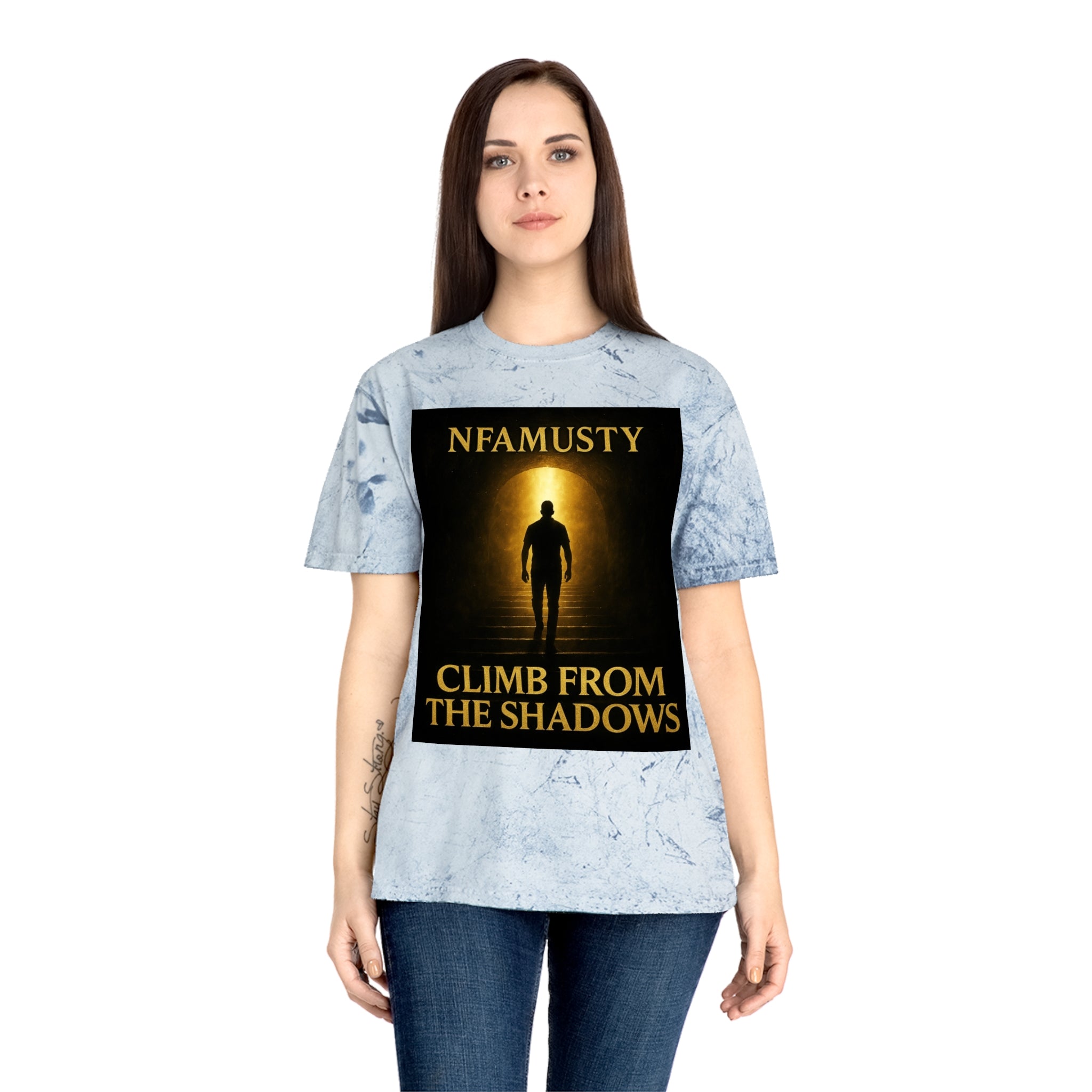 Music Artist Tee — "Climb From The Shadows" Graphic T-Shirt
