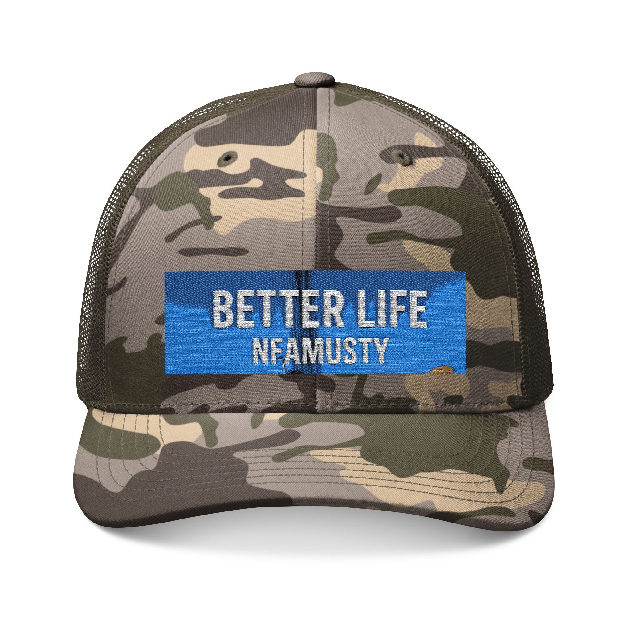 Camouflage Trucker Hat (Embroidery)