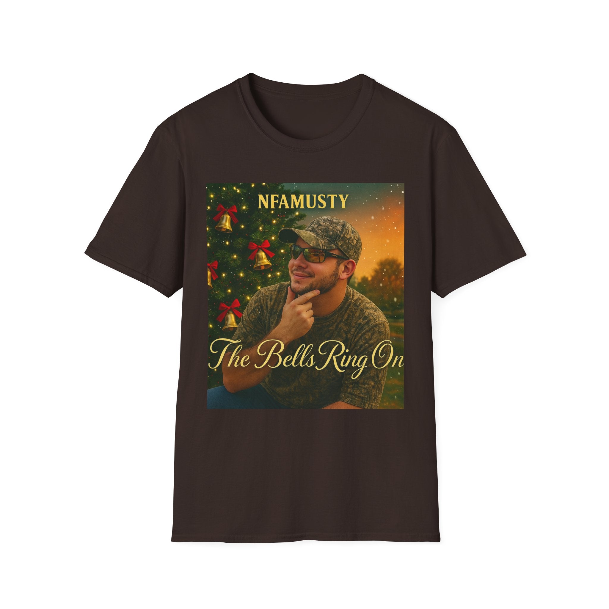 The Bells Ring On T-Shirt — NFAMUSTY Holiday Music Graphic Tee