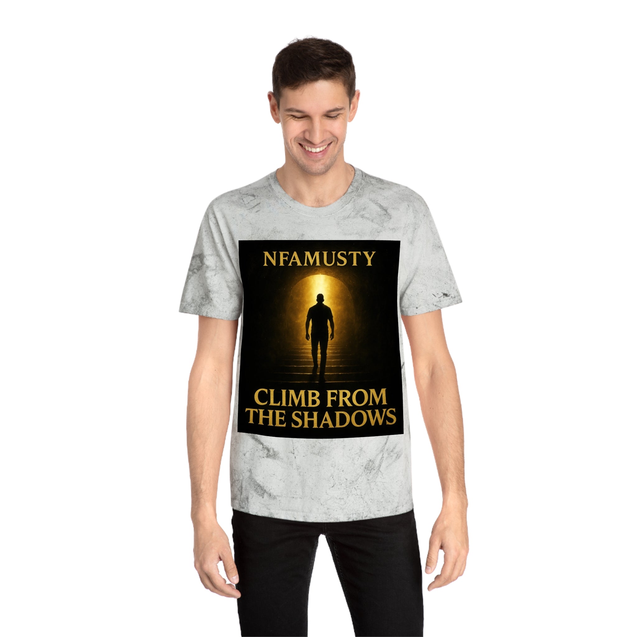 Music Artist Tee — "Climb From The Shadows" Graphic T-Shirt