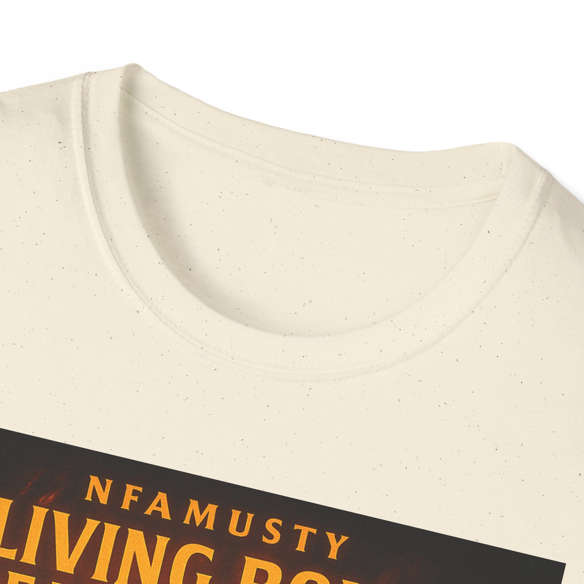 Music Promo T-Shirt — "Living Bold, Breaking Chains" Lion Design