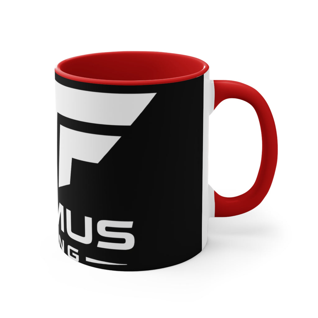 Accent Mug — NFAmusiC Gaming Logo Pink Interior & Handle