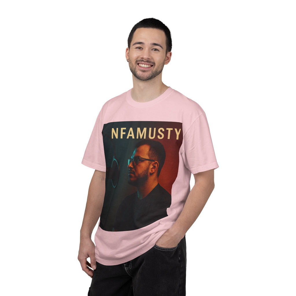 NFAMUSTY Music Artist T-Shirt — Portrait & Crown Graphic Tee
