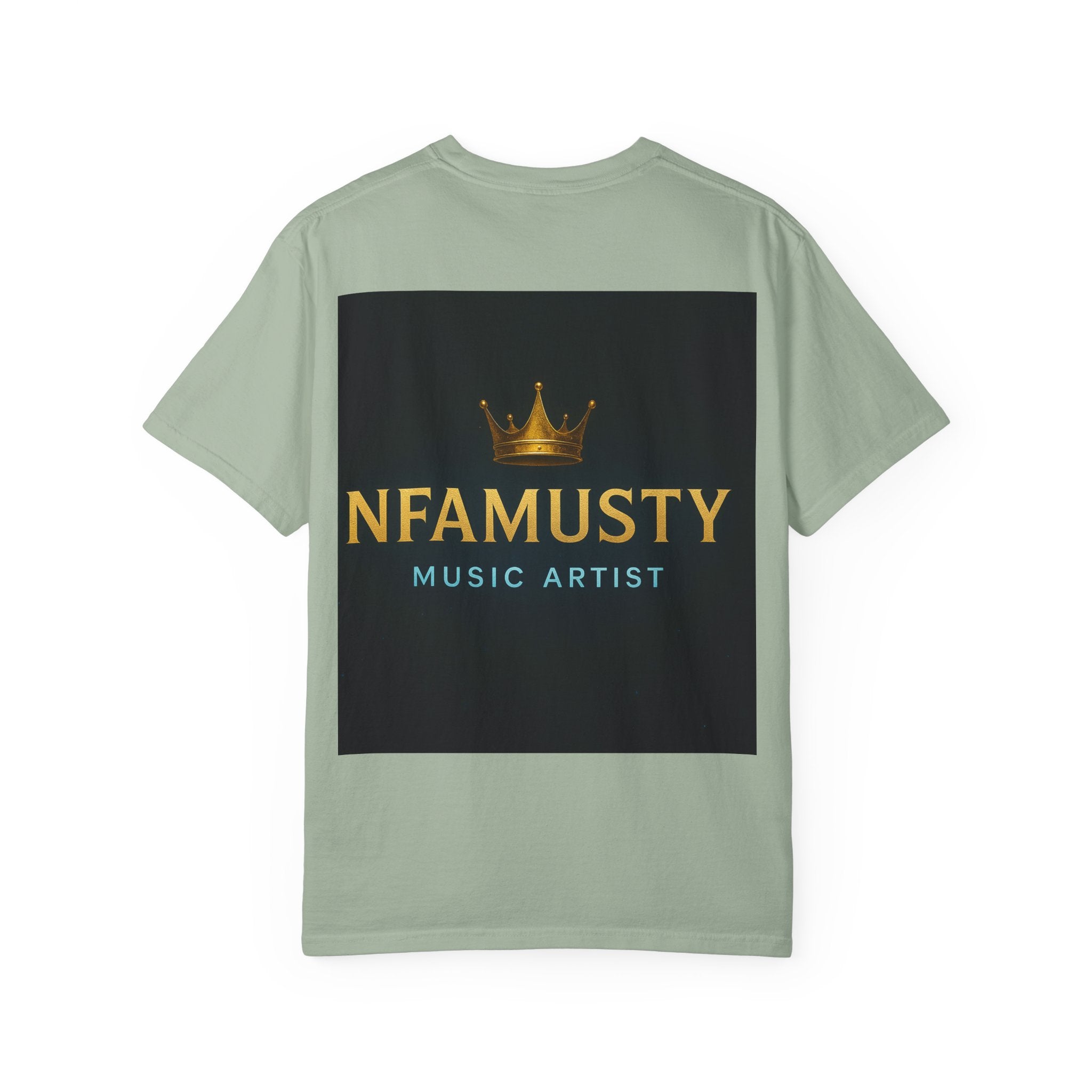 NFAMUSTY Music Artist T-Shirt — Portrait & Crown Graphic Tee