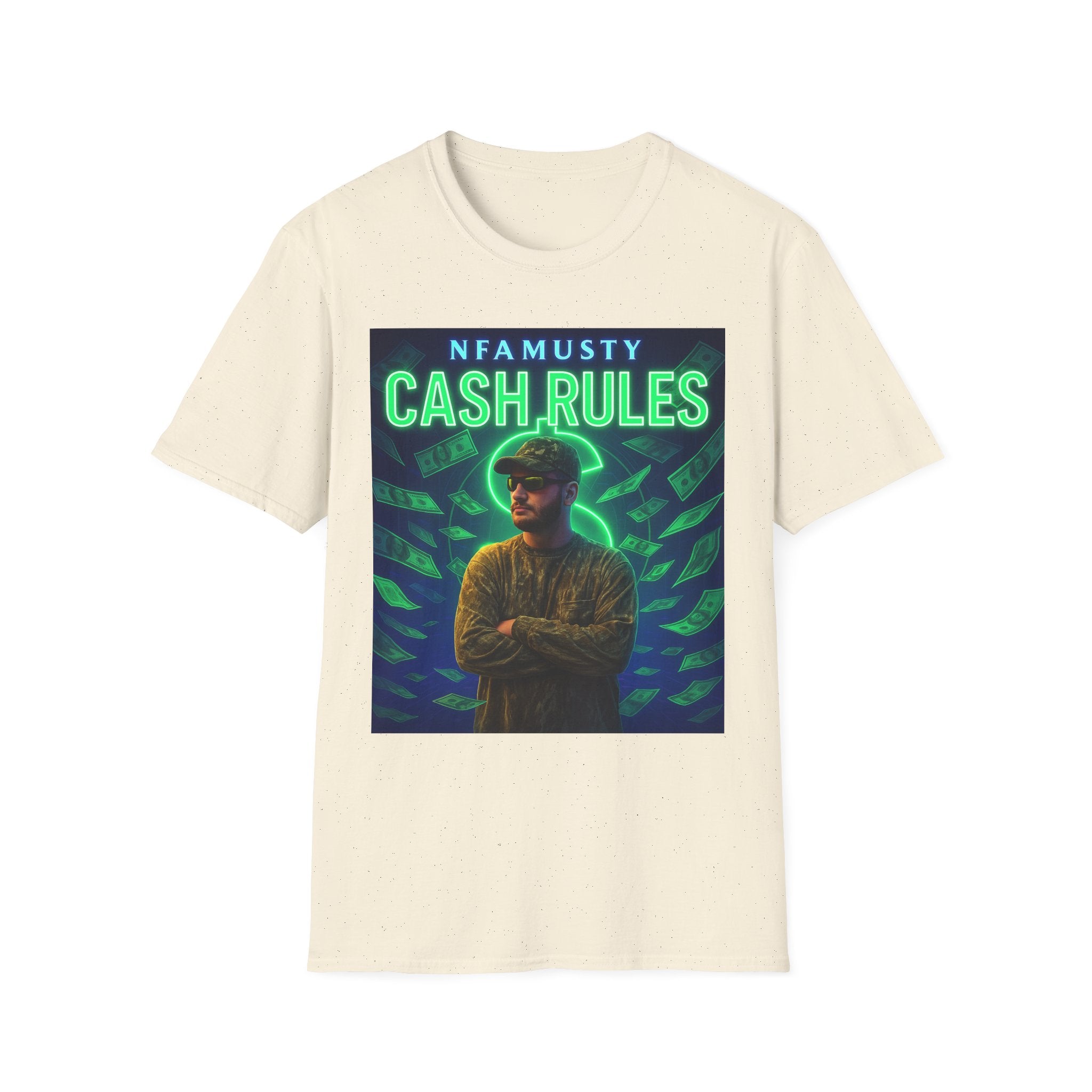 Cash Rules T‑Shirt — NFAMUSTY Music Graphic Tee