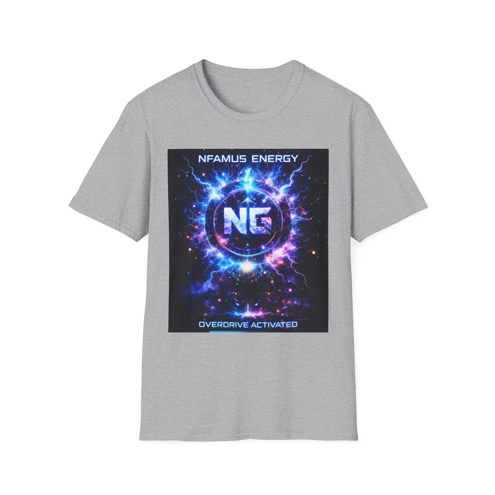 Gaming T-Shirt — "NFAMUS Energy: Overdrive Activated" Graphic Tee
