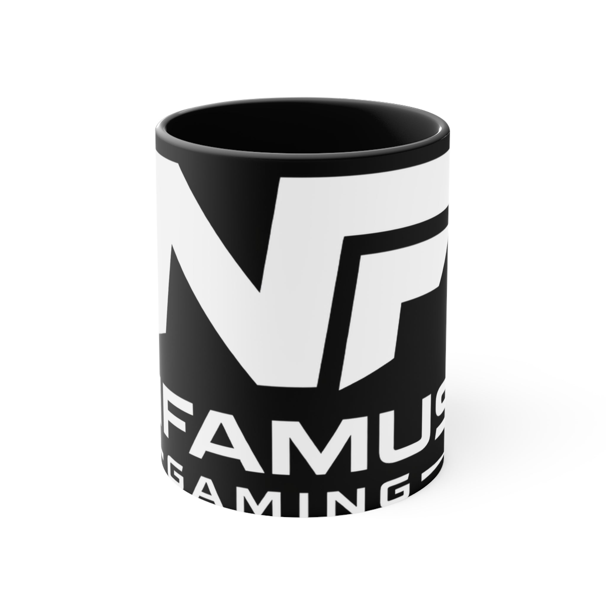 Accent Mug — NFAmusiC Gaming Logo Pink Interior & Handle