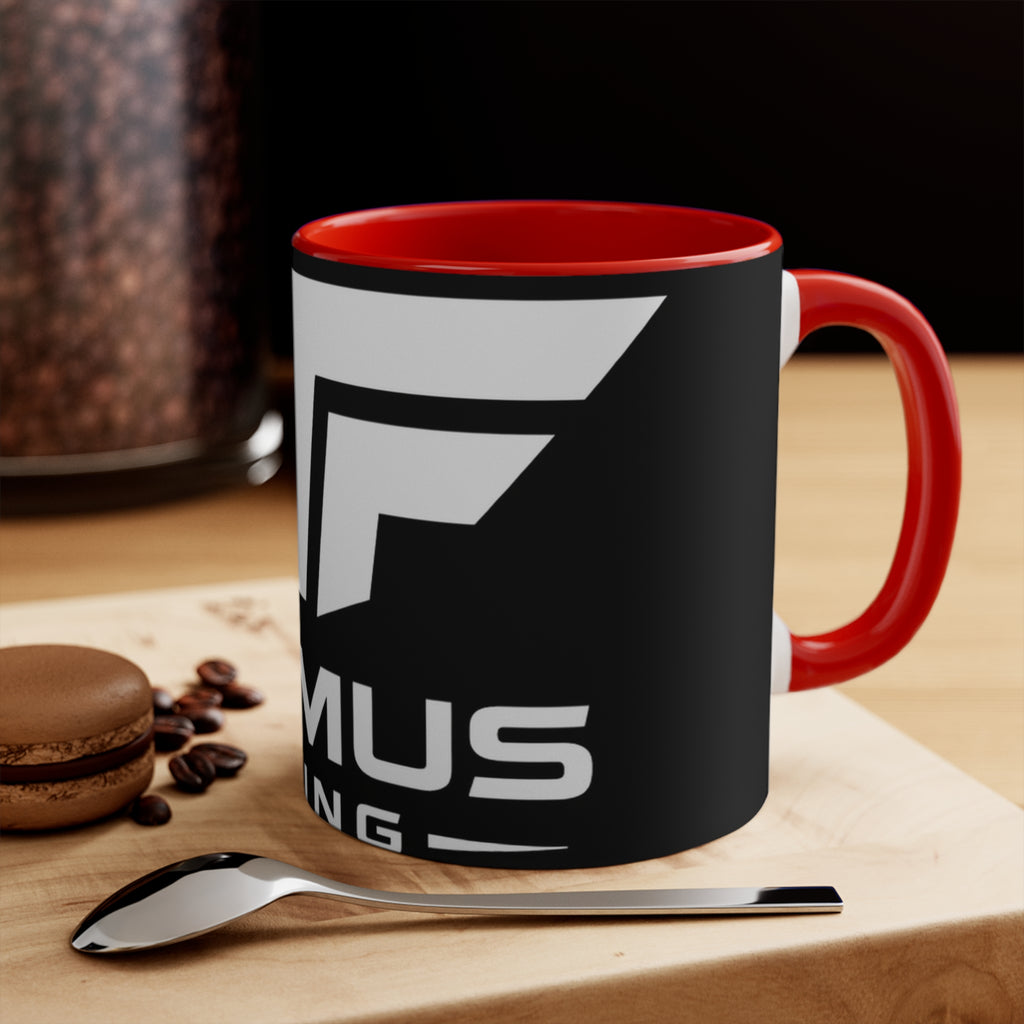 Accent Mug — NFAmusiC Gaming Logo Pink Interior & Handle
