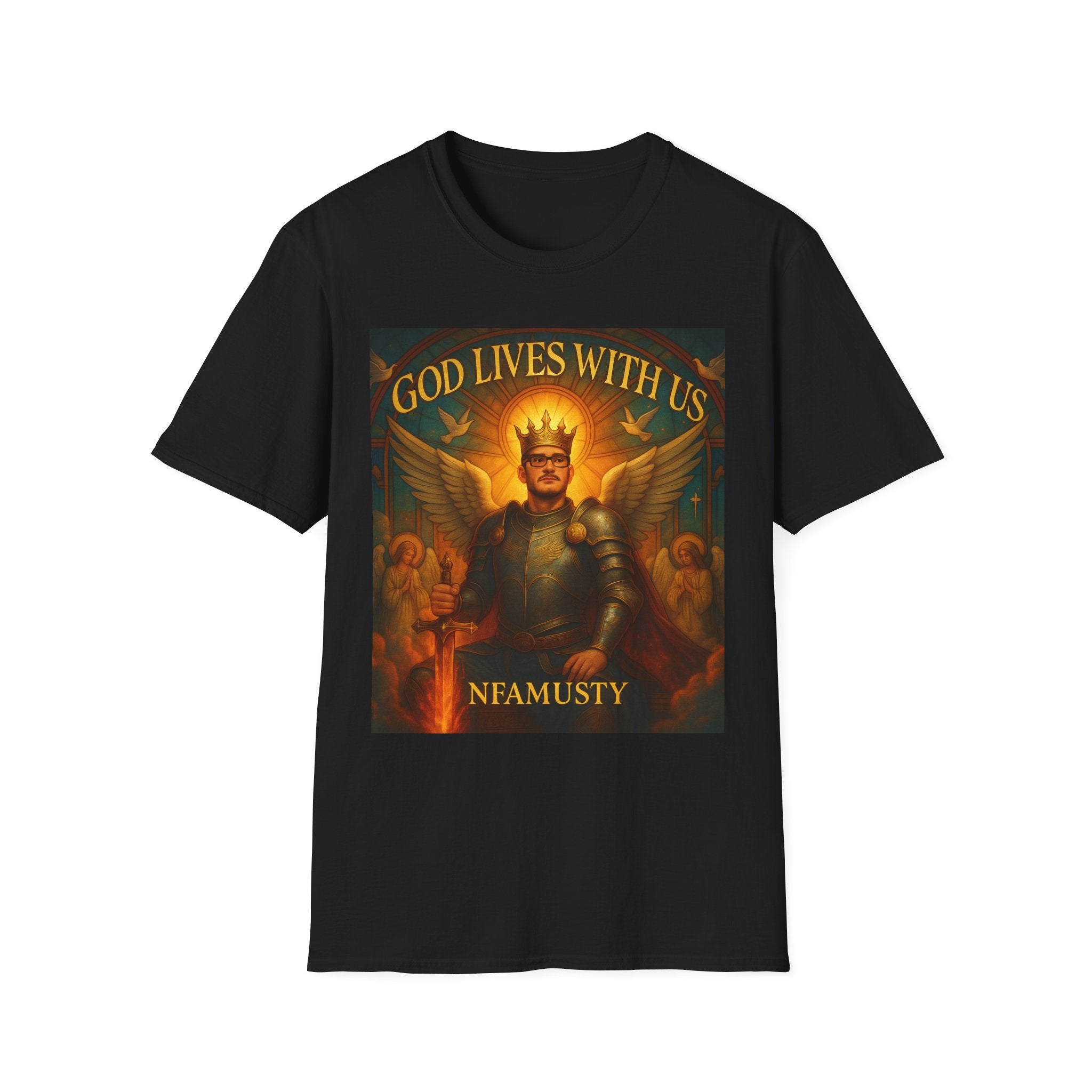 Nfamusty God Lives with us tee
