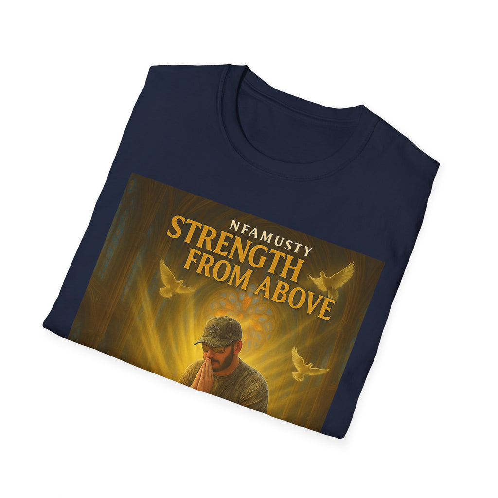 Strength From Above Prayer T‑Shirt — 'Namasty' Spiritual Graphic Tee